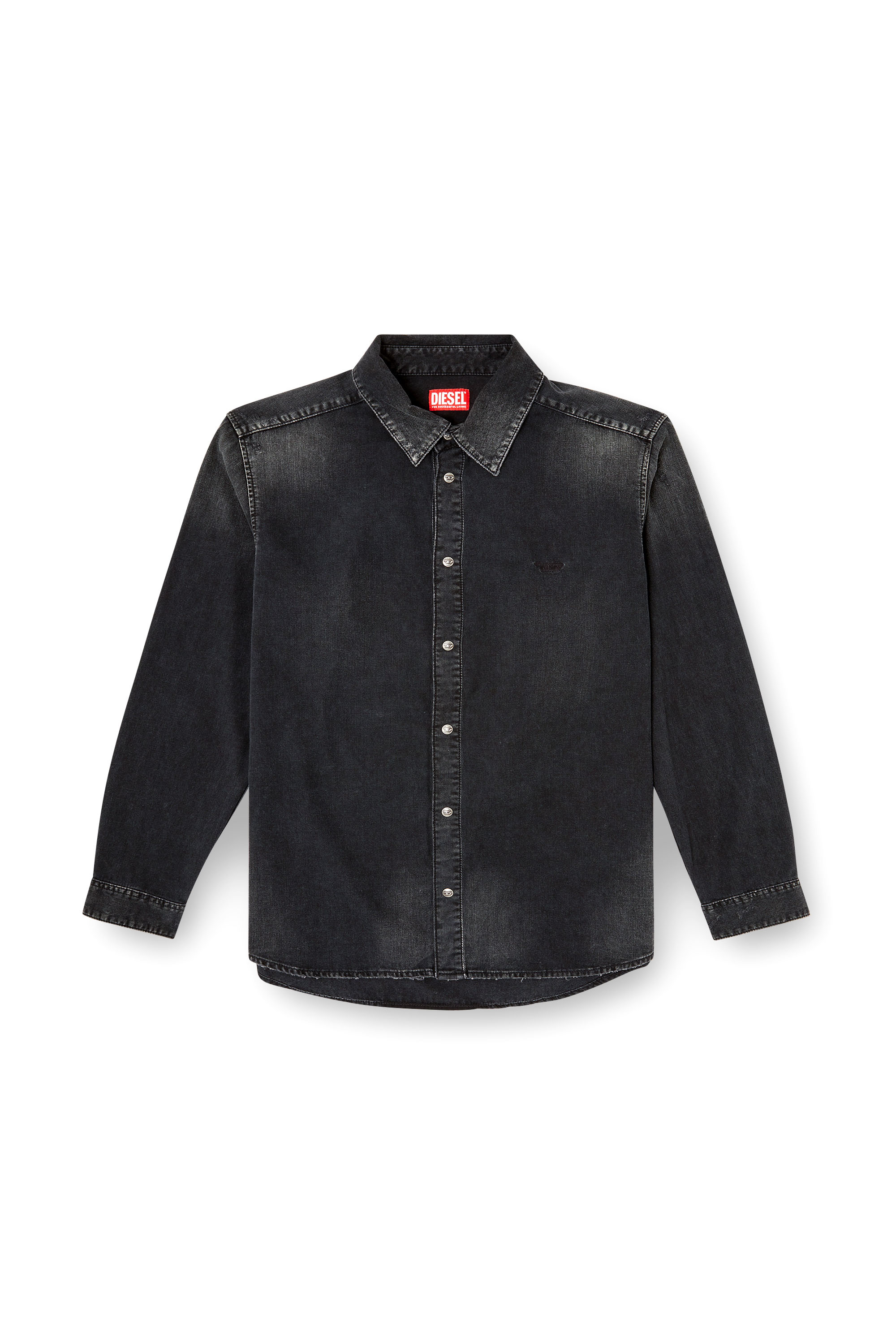 Diesel - D-SIMPLY, Camisa de denim de manga larga Hombre in Negro - 2