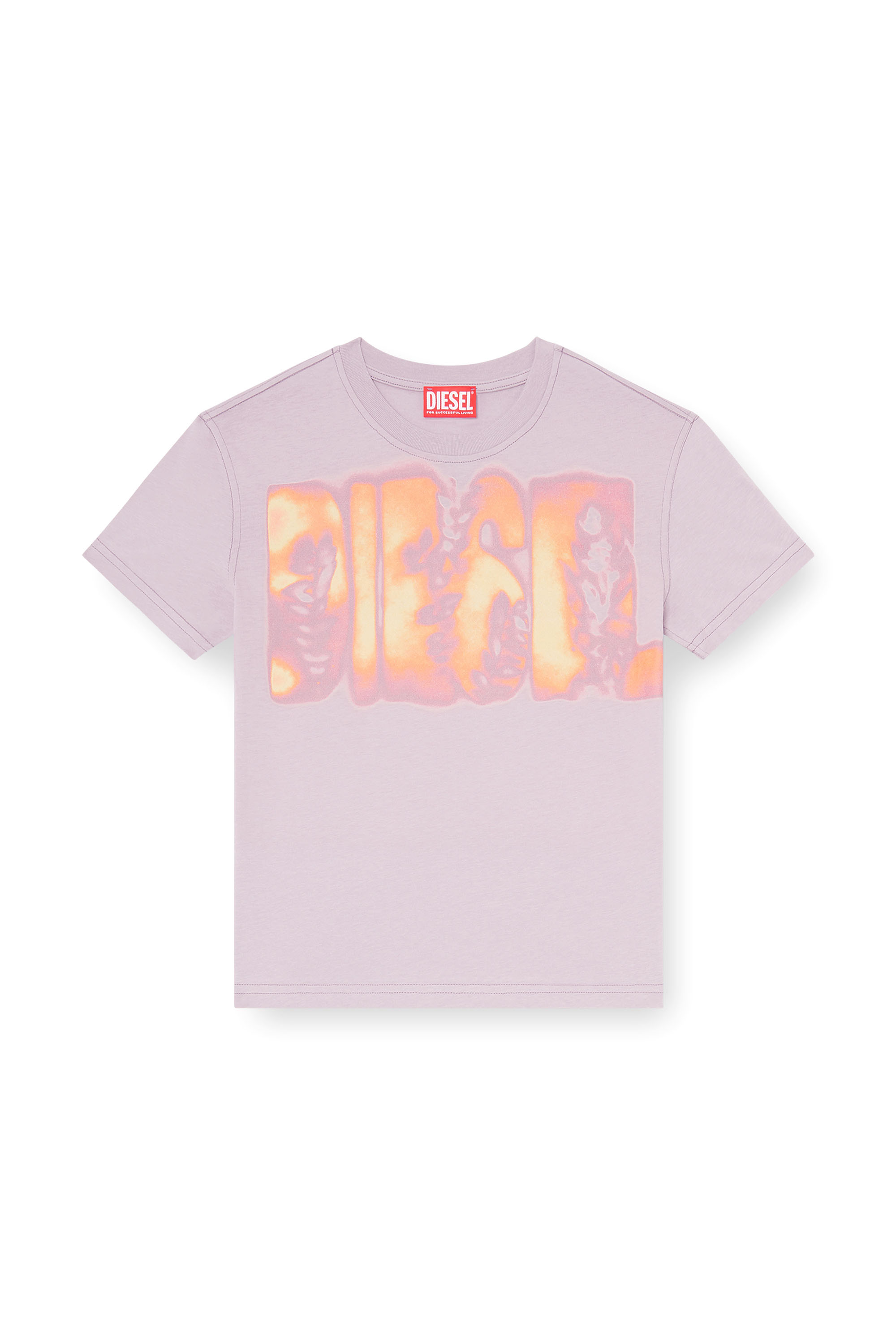 Diesel - T-ILA-AA3, Camiseta slim de punto con estampado gr&aacute;fico Mujer in ToBeDefined - 2