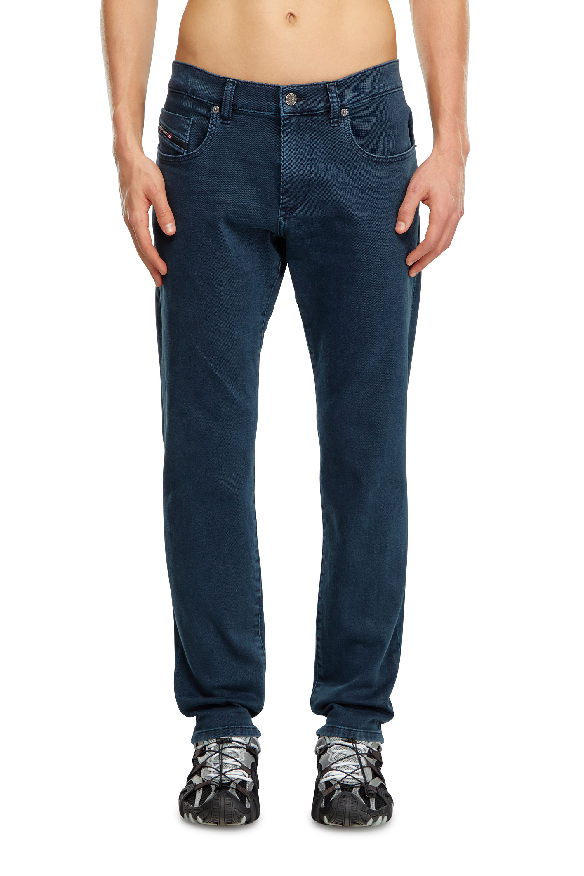 Diesel - 2019 D-Strukt 0QWTY Slim Jeans, Azul medio - Image 1