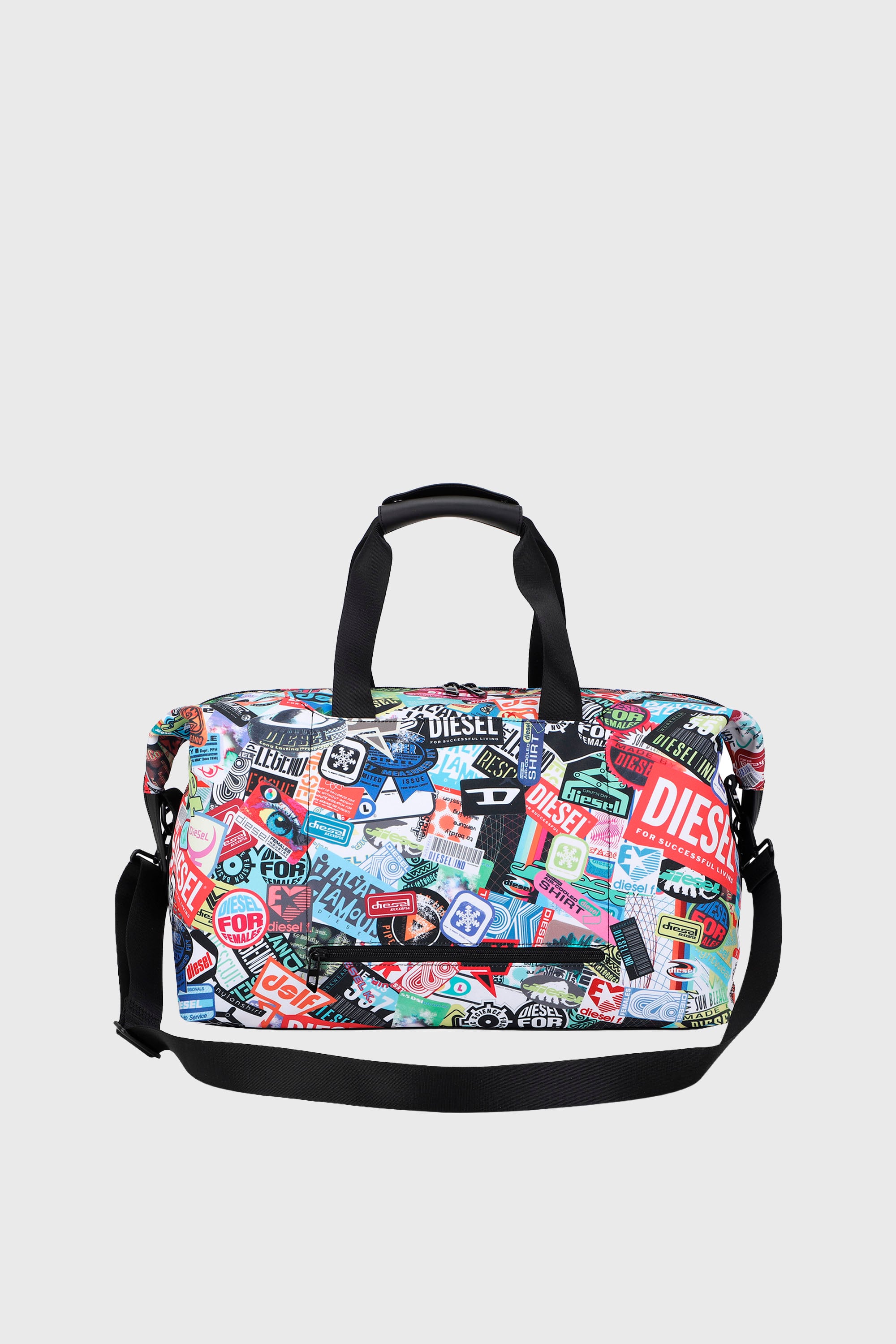 Diesel - DIESEL PC PRINTED DUFFLE-STICKERS- DSB00, Unisex's Pratical duffle bag with stickers in Multicolor - 2