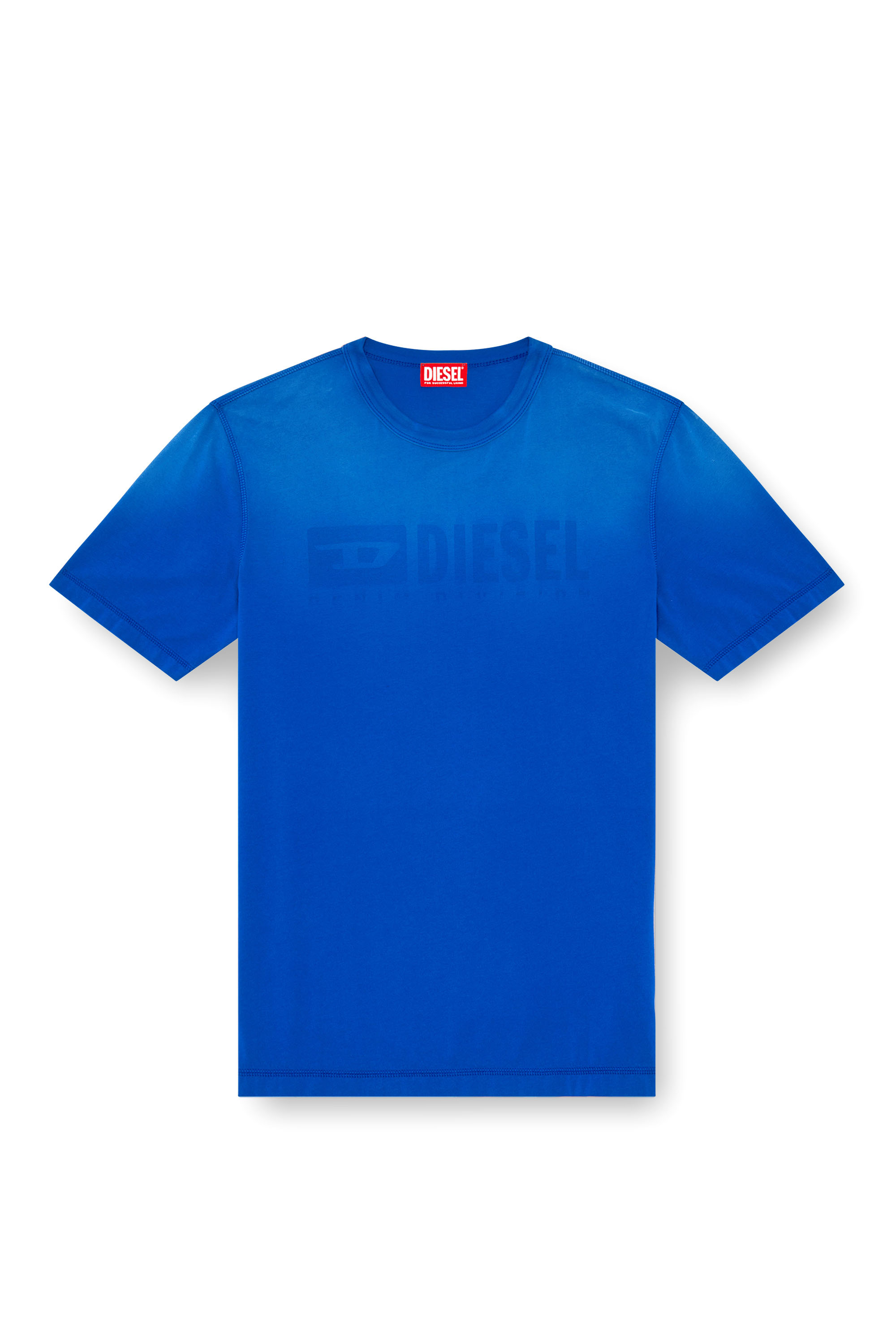 Diesel - T-ADJUST-K4, Hombre Camiseta con tratamiento desteñido por el sol in Azul marino - Image 3