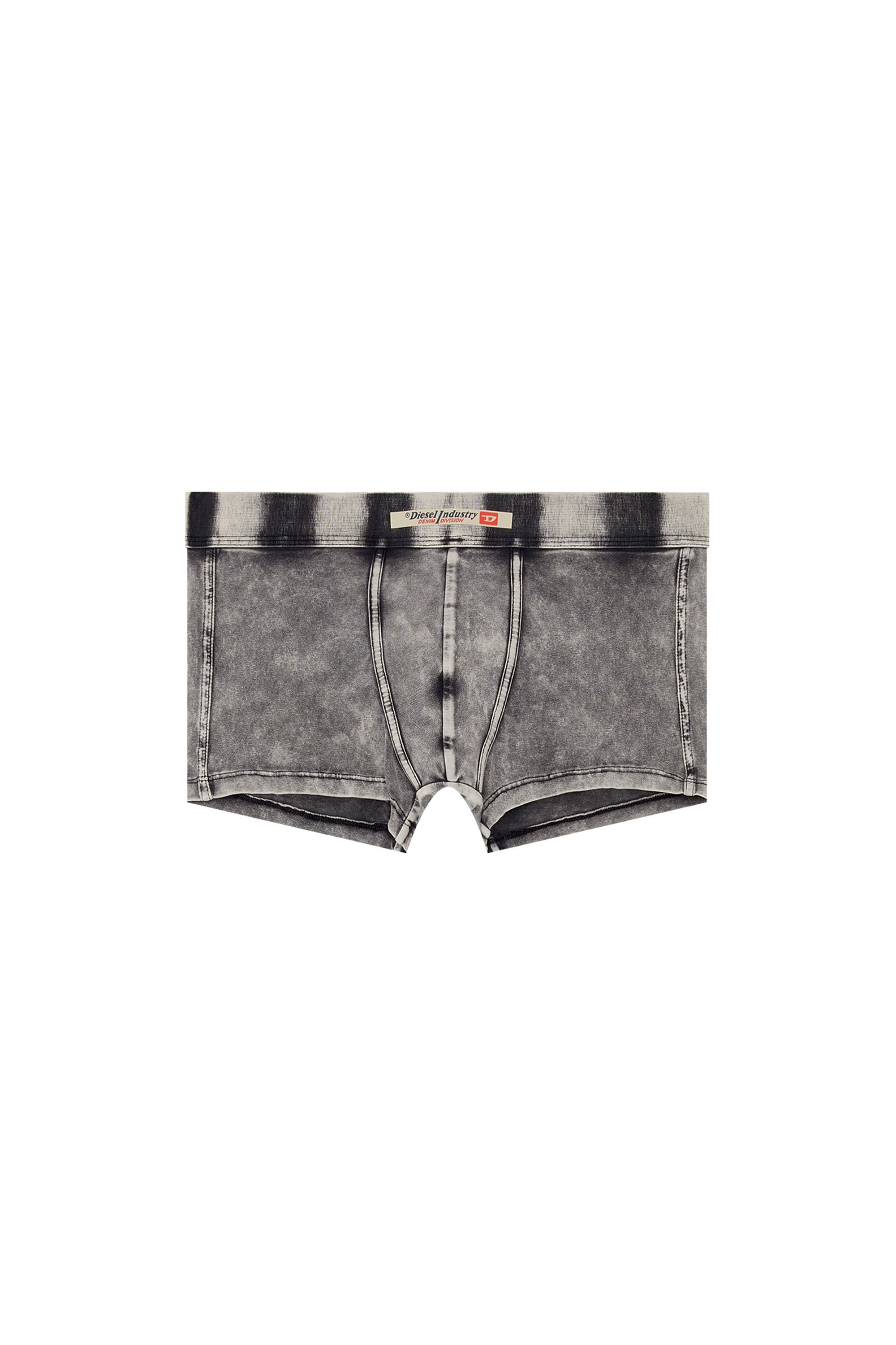 Diesel - UMBX-DAMIEN-H, Calzoncillos bóxer de algodón efecto denim Hombre in Negro - 4