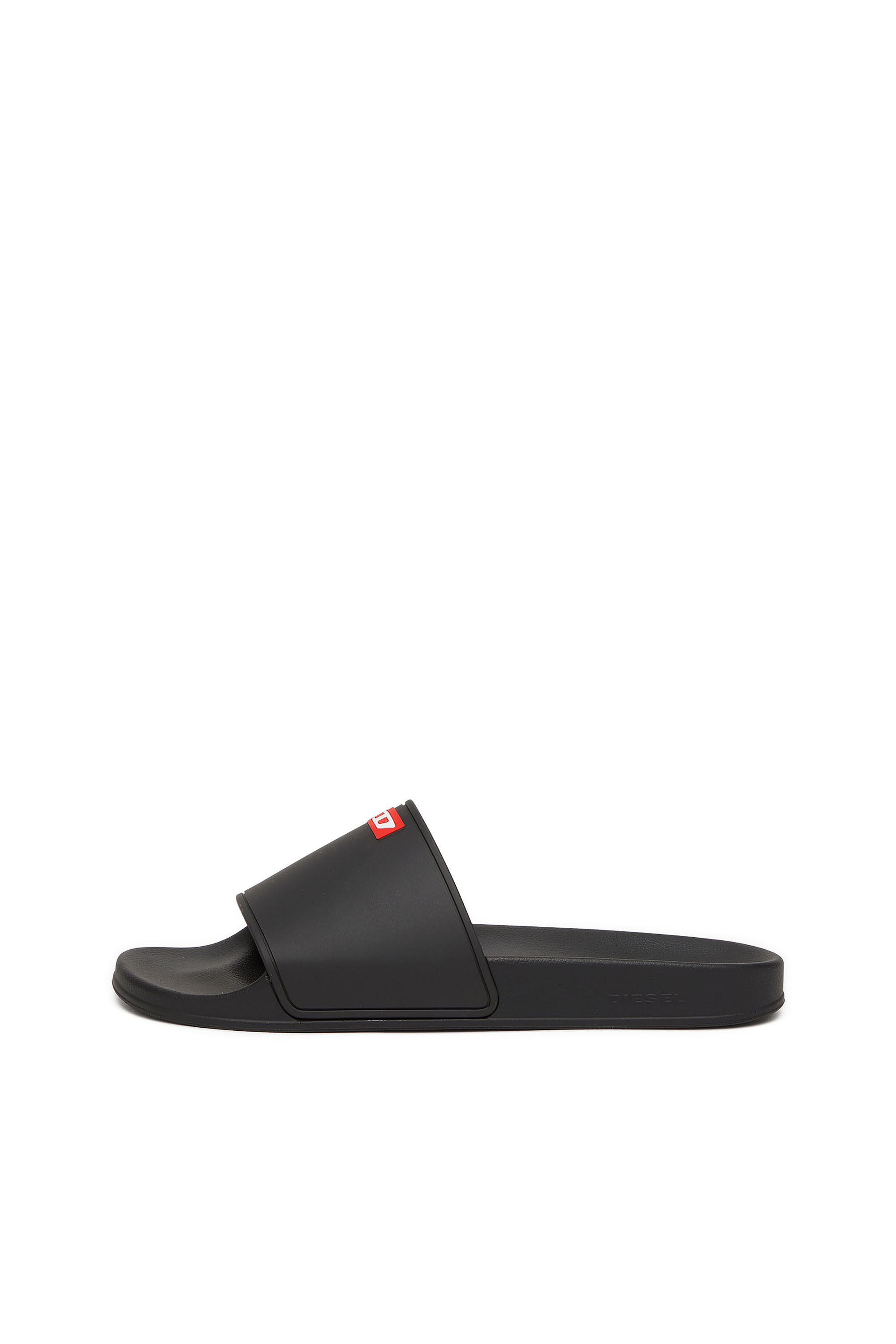 Diesel - SA-SWIM, Man's Sa-Swim-Rubber pool slides with D logo in Black - 7