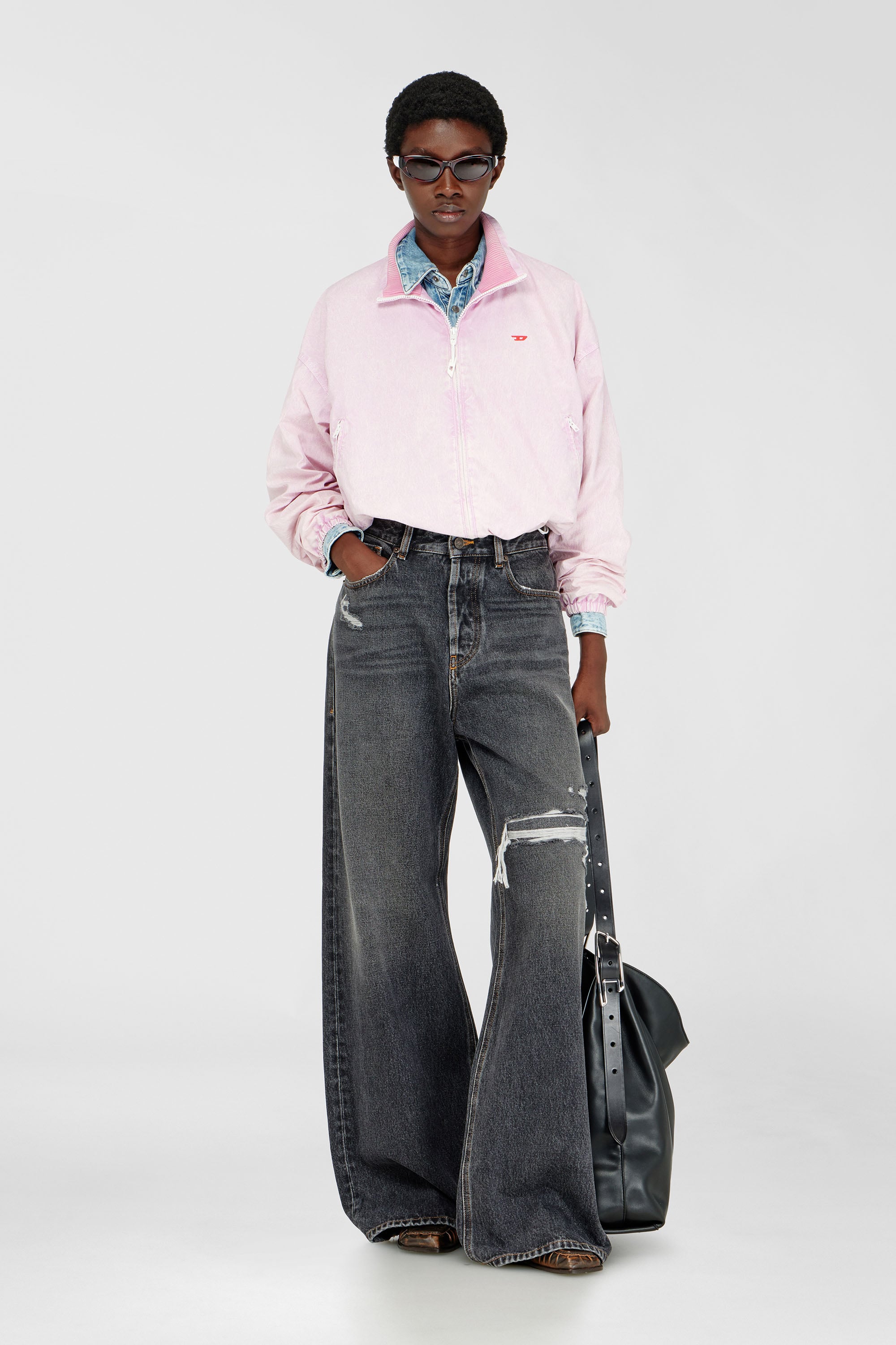 Diesel - Relaxed Jeans 1996 D-Sire 007F6 Unisex, Negro/Gris oscuro - 1