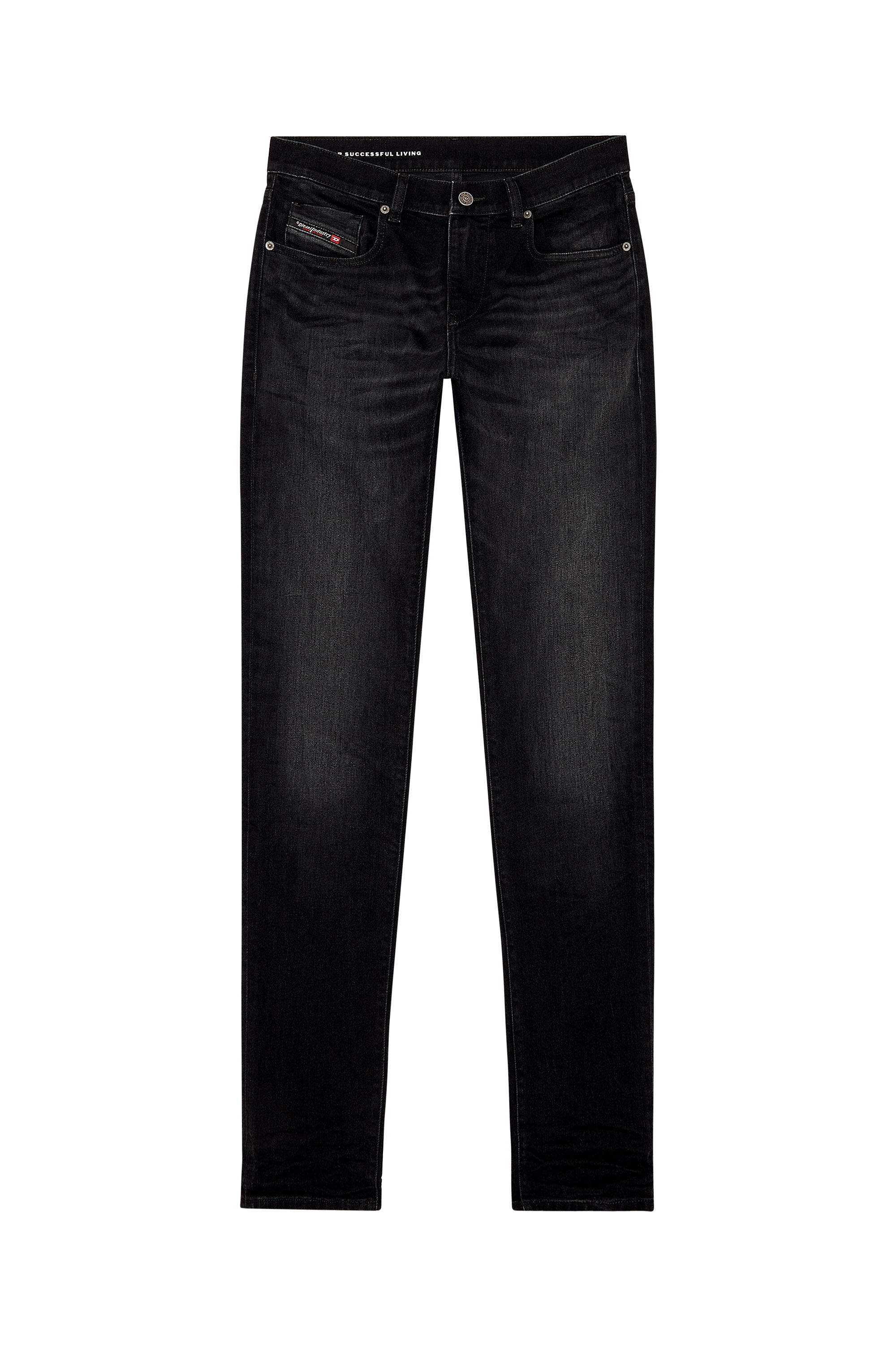 Diesel - Slim Jeans 2019 D-Strukt 09H32, Negro/Gris oscuro - Image 5