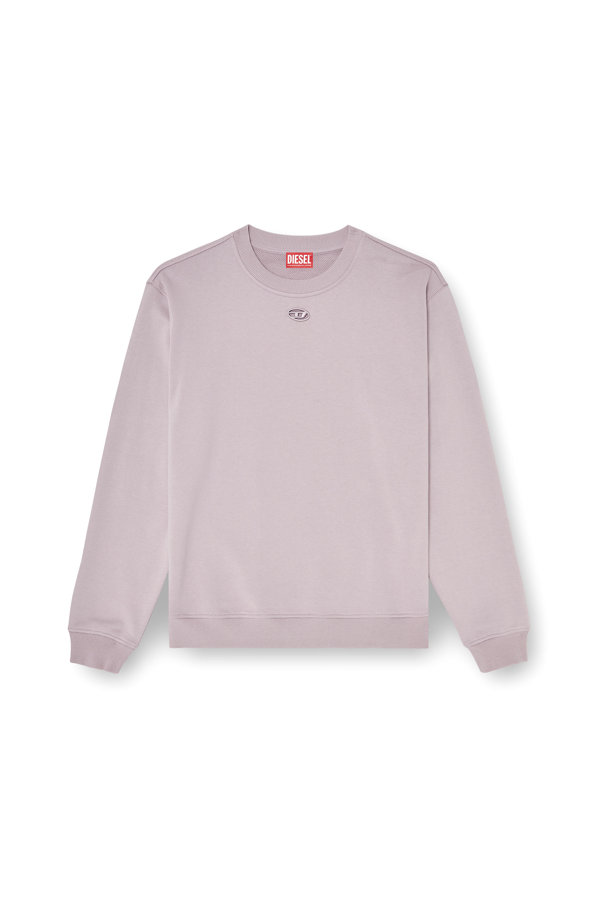 Diesel - F-NORMY-OD, Sudadera de algod&oacute;n con bordado Oval D Mujer in Morado - 3