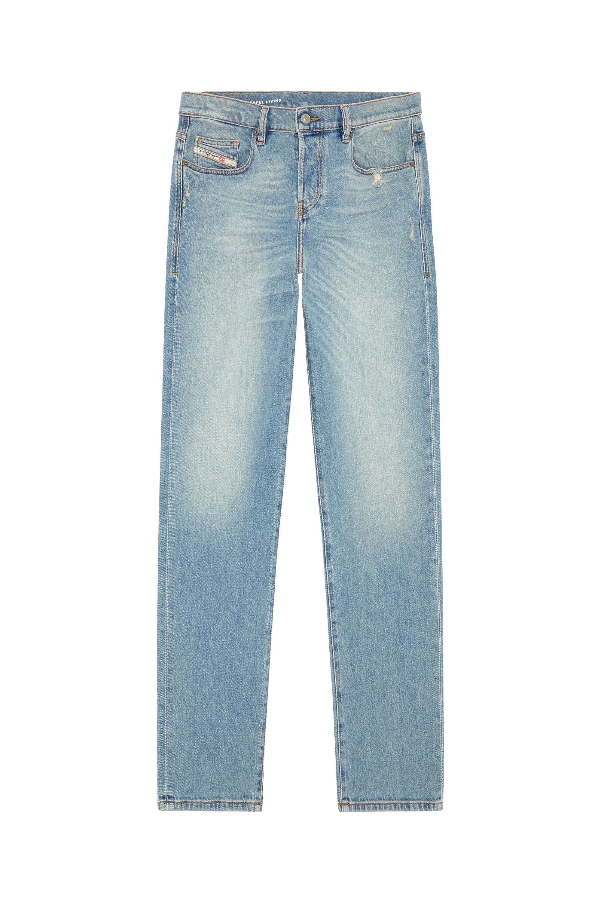 Diesel - Straight Jeans 2020 D-Viker 09H39, Azul Claro - Image 5