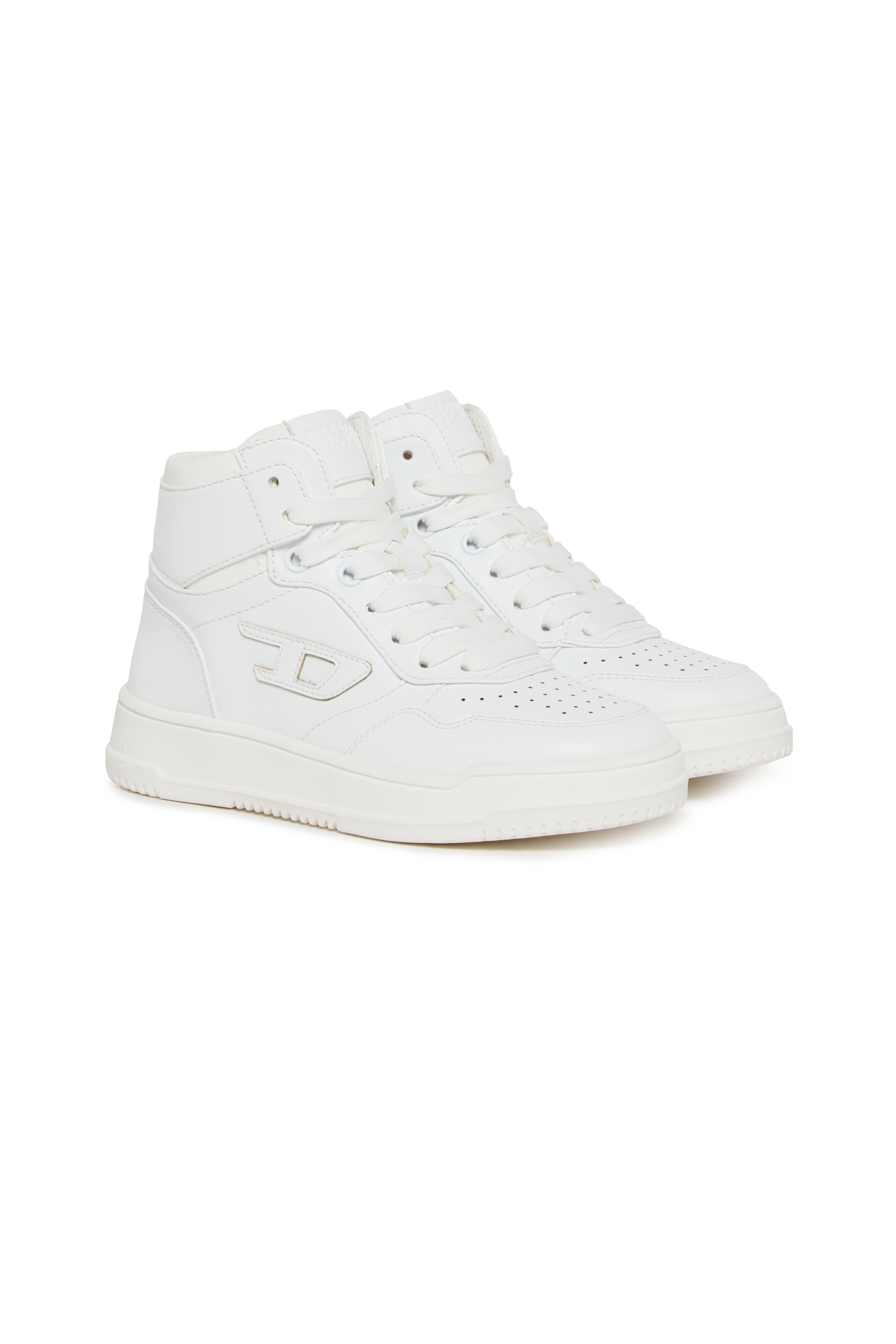 Diesel - S-COU-HI, S-COU-HI-Zapatillas altas con detalle D Unisex in Blanco - 2
