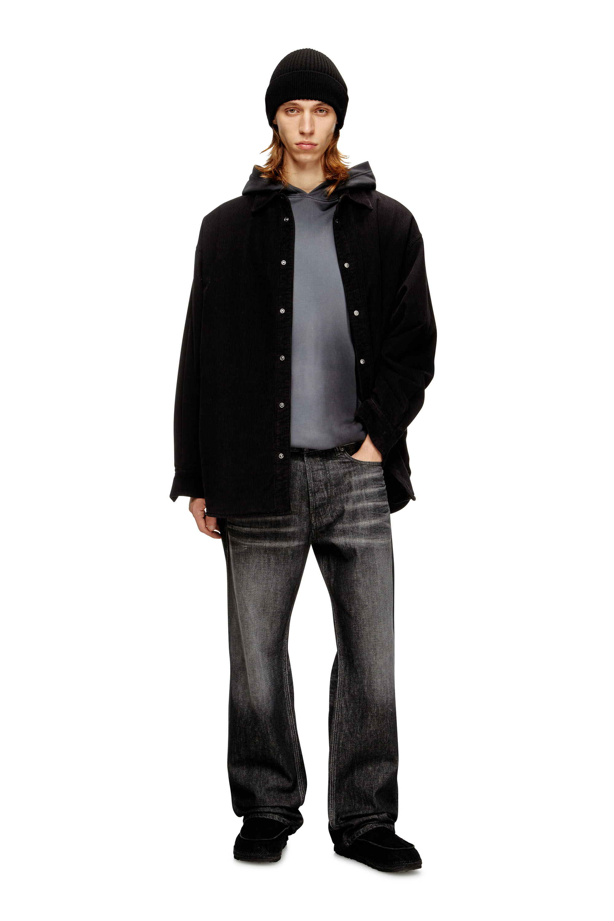 Diesel - S-BAGGY-PADD-HGBK, Camisa de algodón con bordado Oval D Hombre in ToBeDefined - 2
