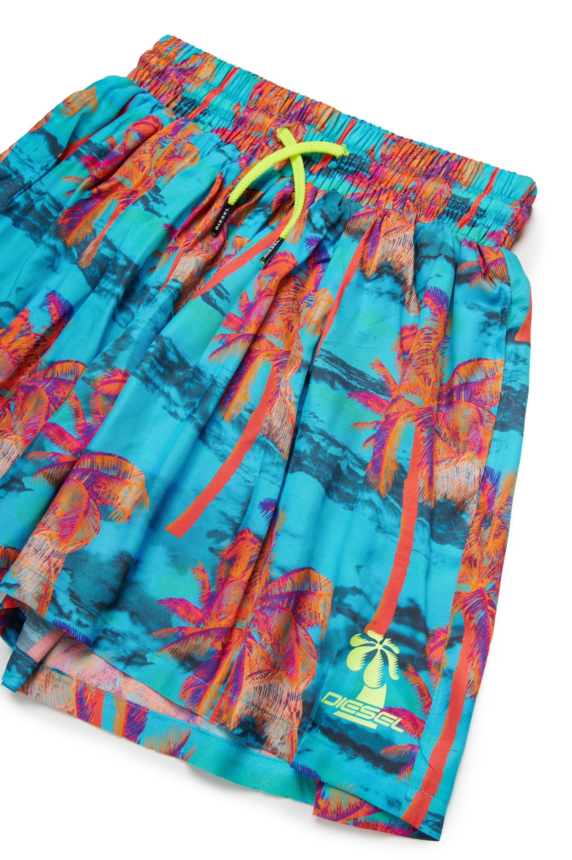 Diesel - MPARIA, Pantalones cortos con estampado de palmeras Mujer in Multicolor - 3