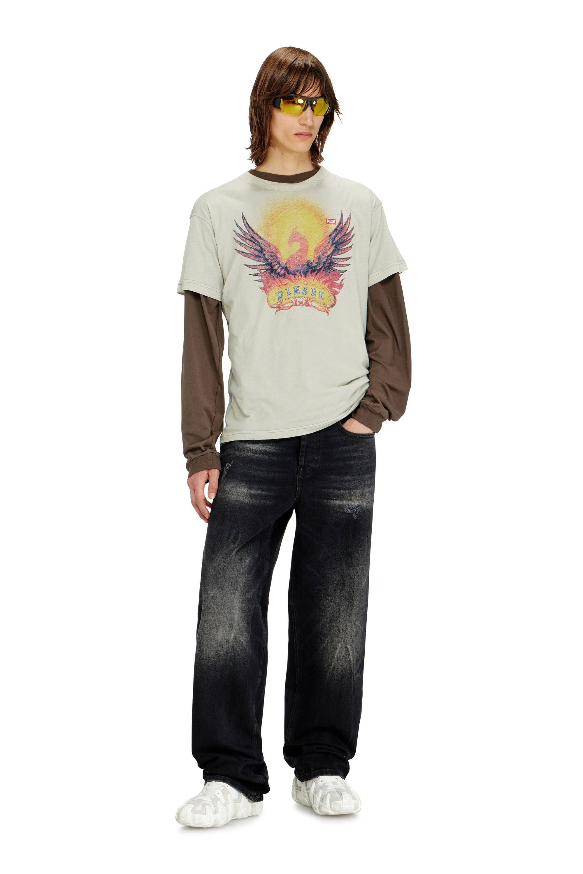 Diesel - Relaxed Jeans 2001 D-Macro 0BEBB Hombre, Negro - 2