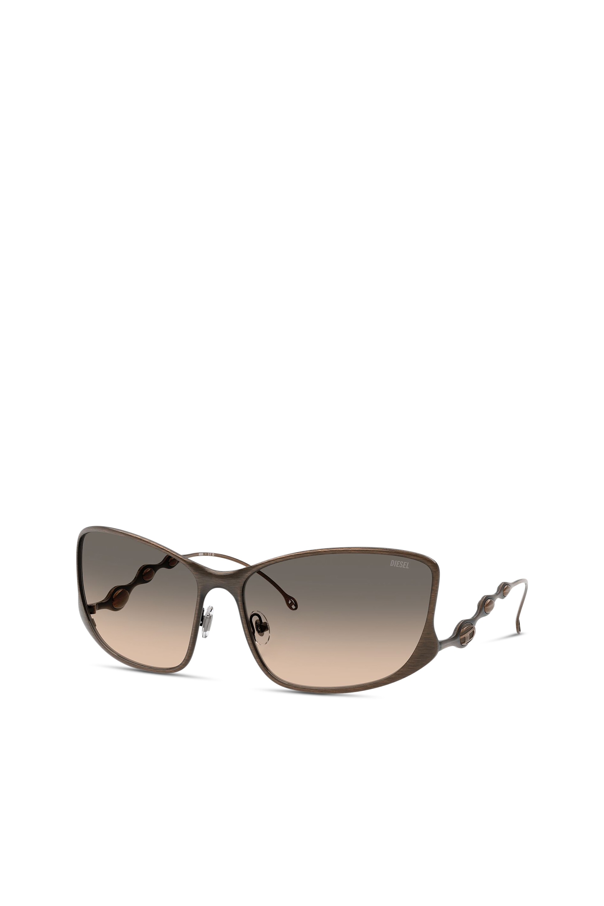 Diesel - 0DL1013, Gafas rectangulares Unisex in Marrón - 4