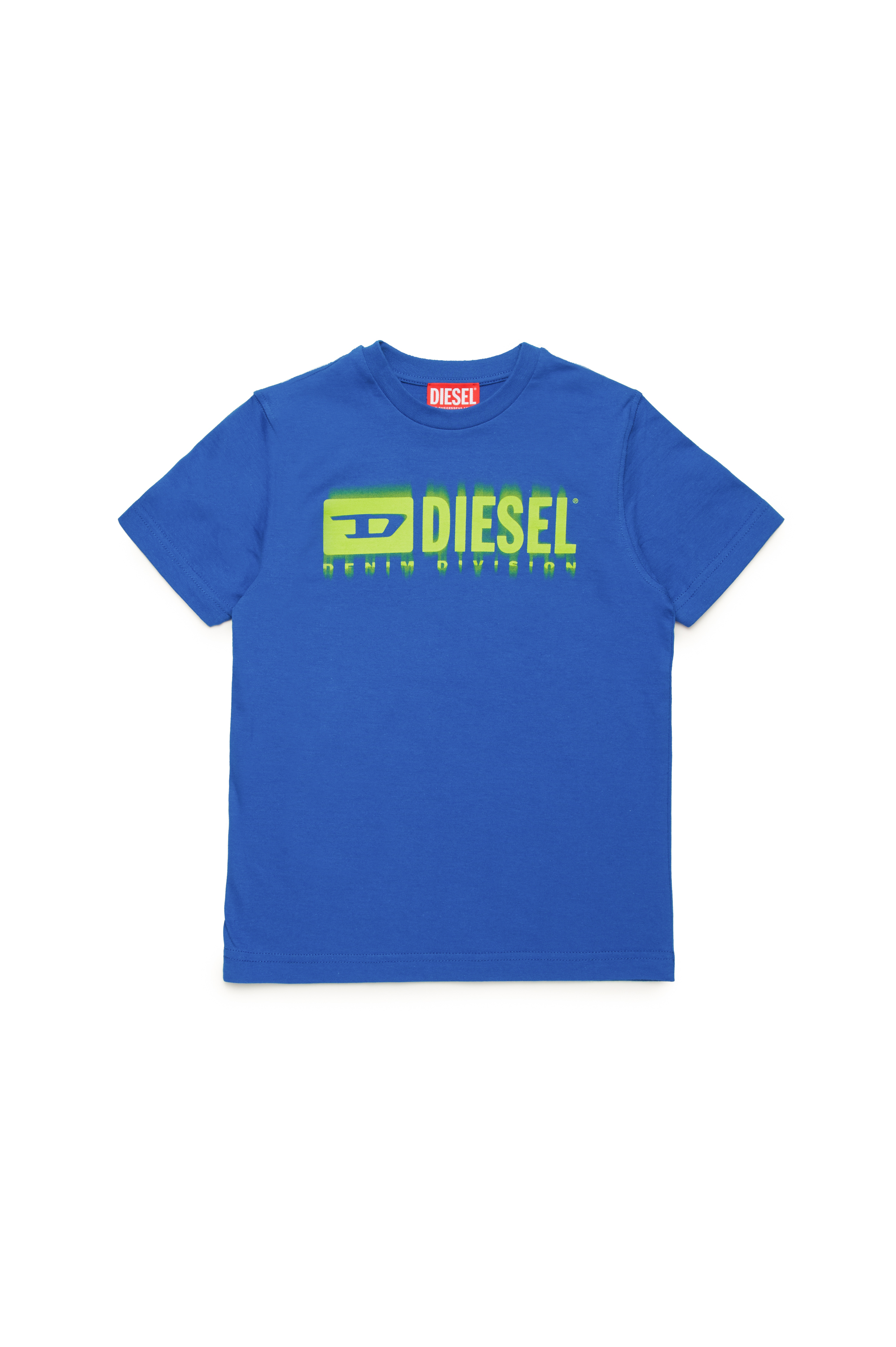 Diesel - TDIEGORL6, Camiseta con logotipo manchado Hombre in Azul marino - 1