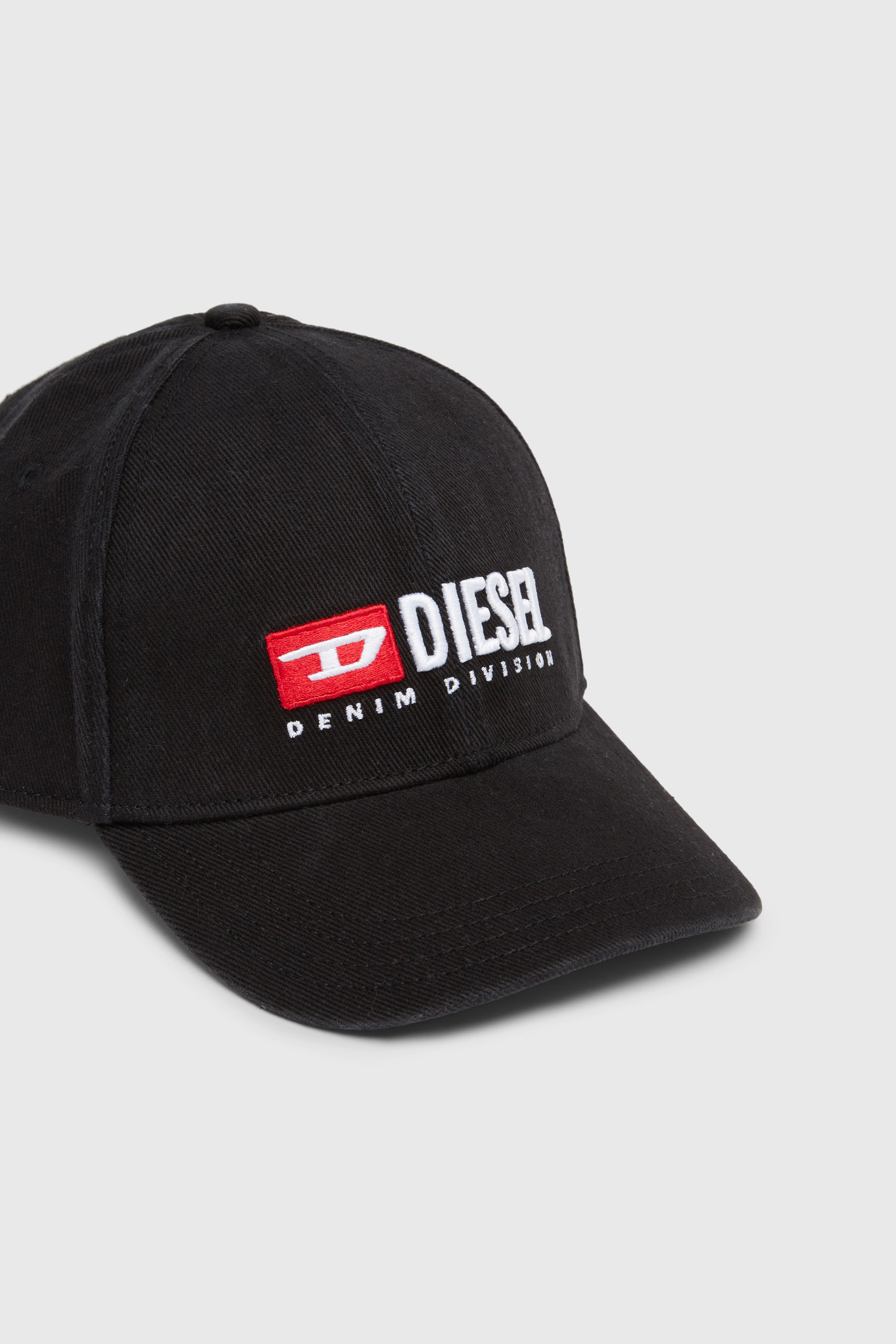 Diesel - CORRY-DIV-WASH, Gorra de b&eacute;isbol con logotipo bordado Hombre in Negro - 3