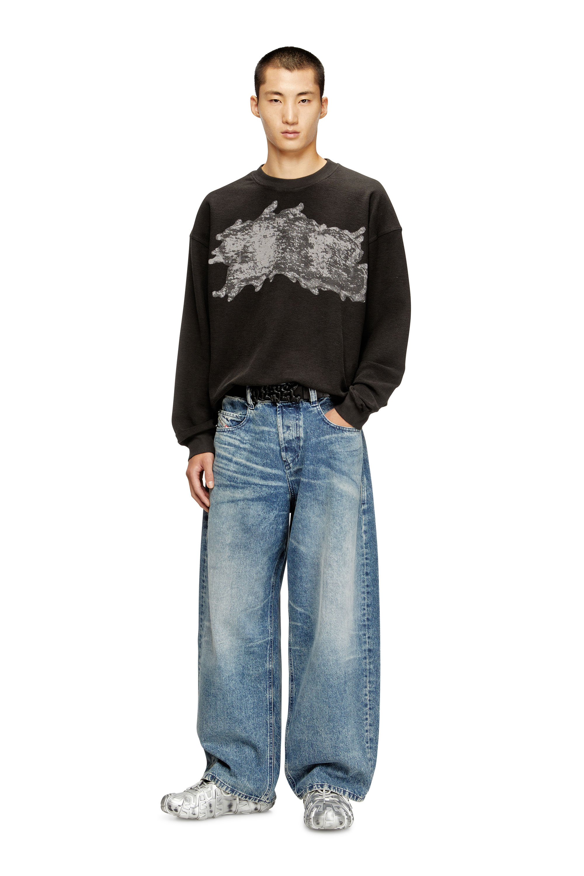 Diesel - Relaxed Jeans 1997 D-Enim 007DA Unisex, Azul Claro - 2