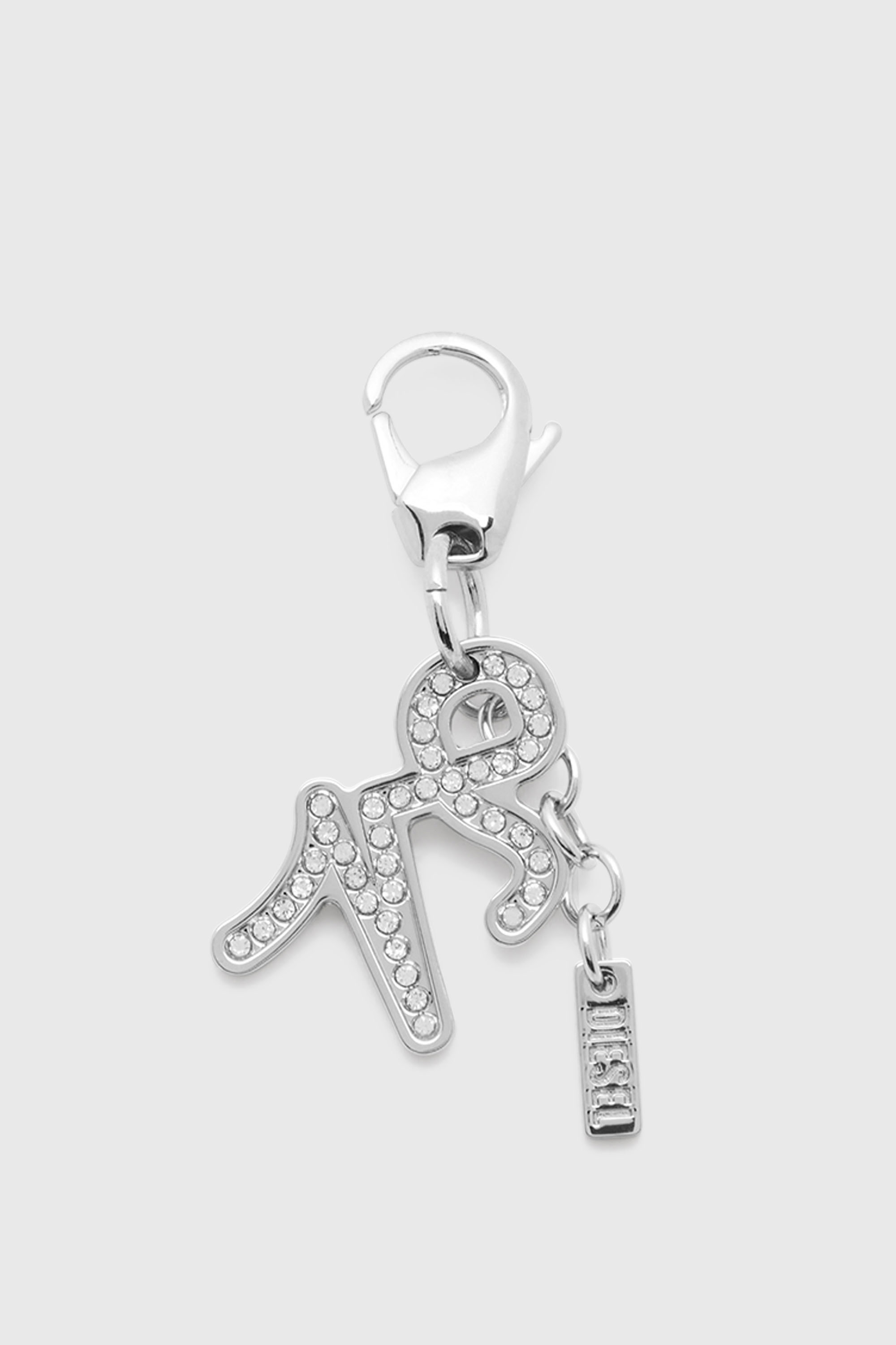 Diesel - CHARM CAPRICORN, Colgante de Capricornio met&aacute;lico con pedrer&iacute;a Unisex in Plateado - 1