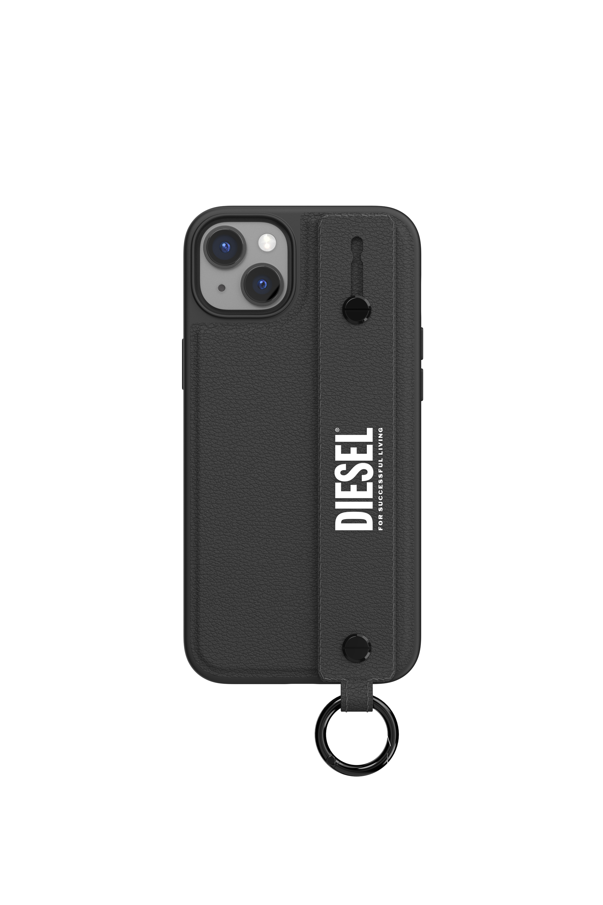 Diesel - 50285 MOULDED CASE, Funda con correa de mano por iPhone 14 Plus Unisex in Negro - 2