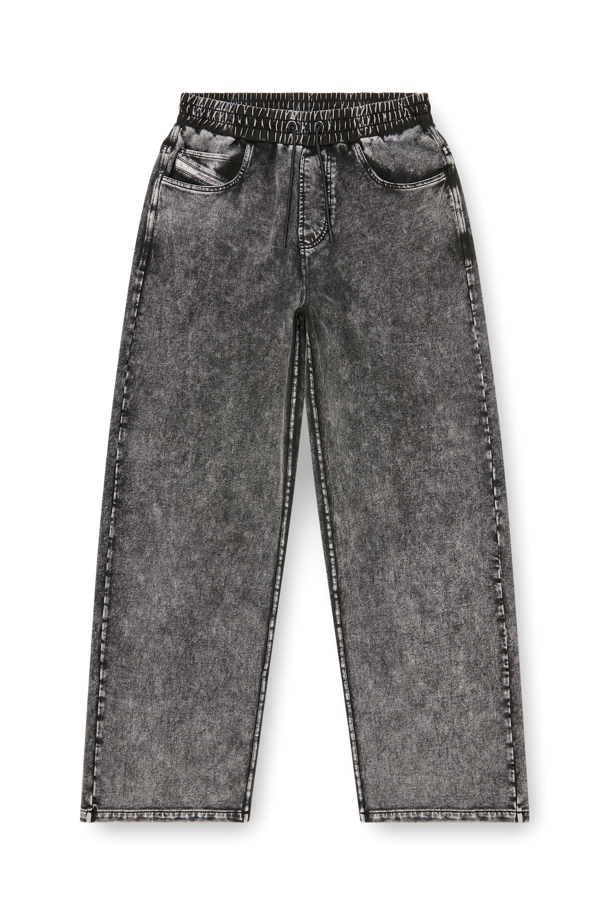 Diesel - P-STUK, Pantal&oacute;n de ch&aacute;ndal efecto denim Hombre in Gris - 4