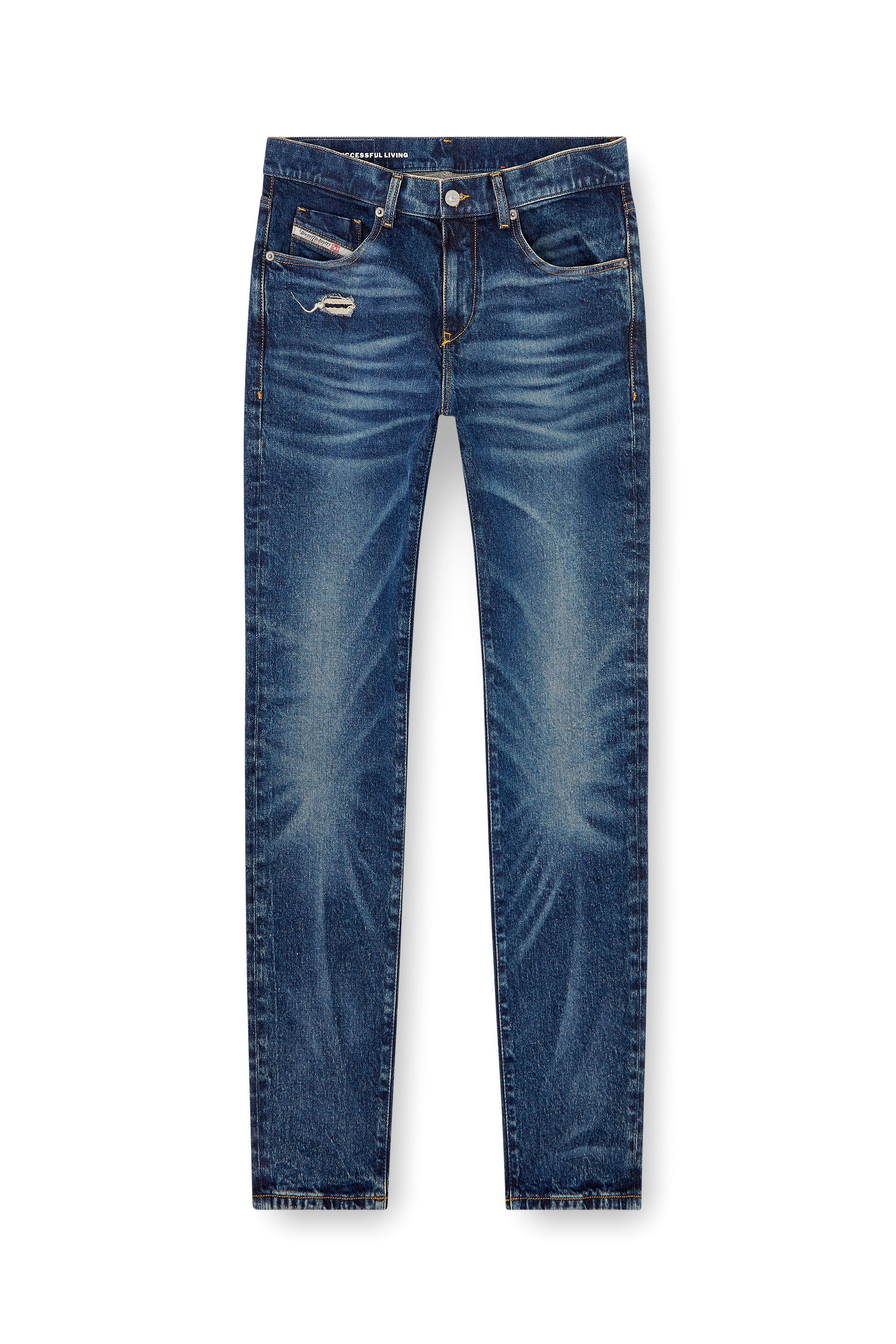 Diesel - Slim Jeans 2019 D-Strukt 007Y3 Hombre, Azul Oscuro - 3