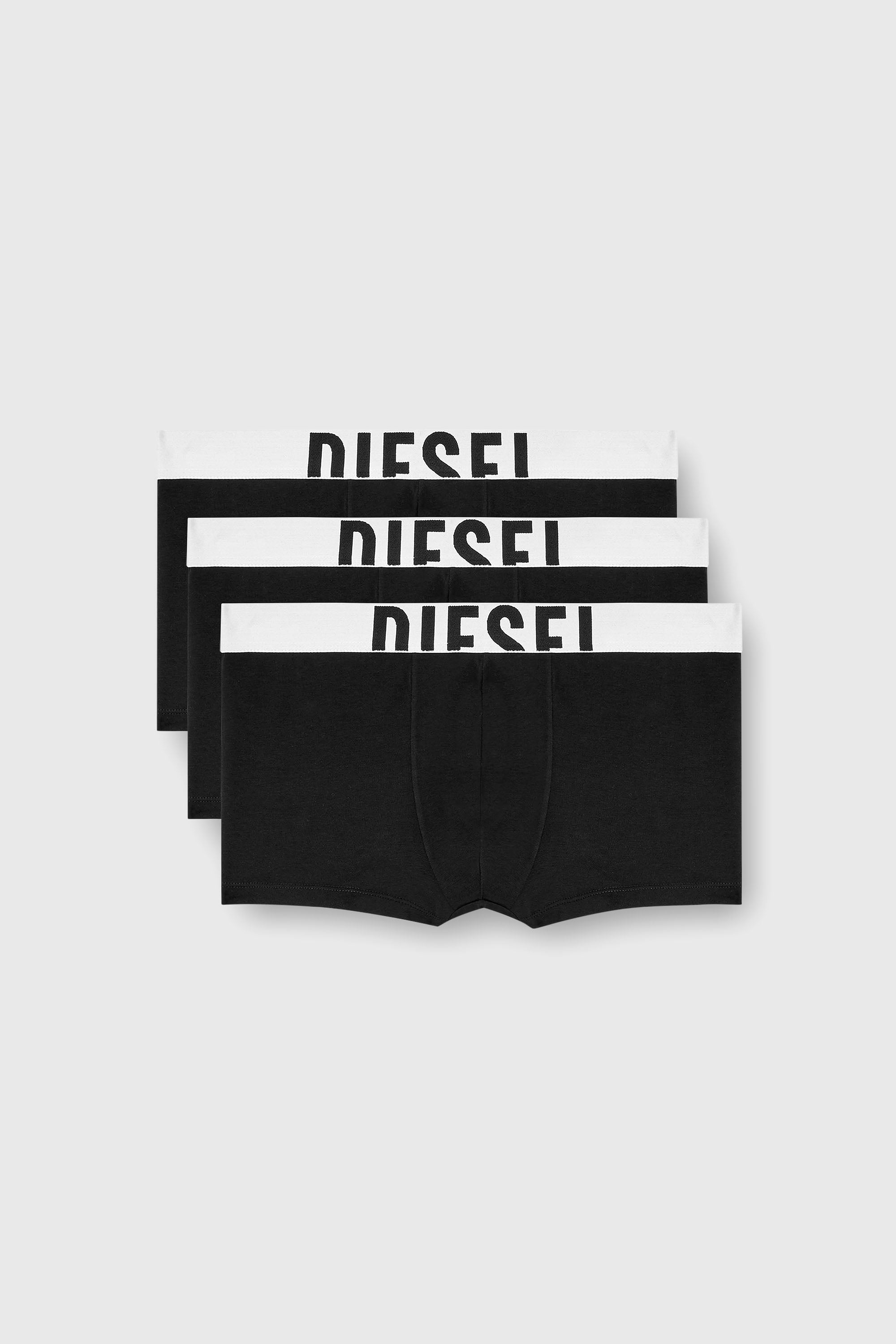 Diesel - DAMIEN-D-POP-3PACK-40, Paquete de tres b&oacute;xers ajustados de algod&oacute;n el&aacute;stico Hombre in Negro - 1