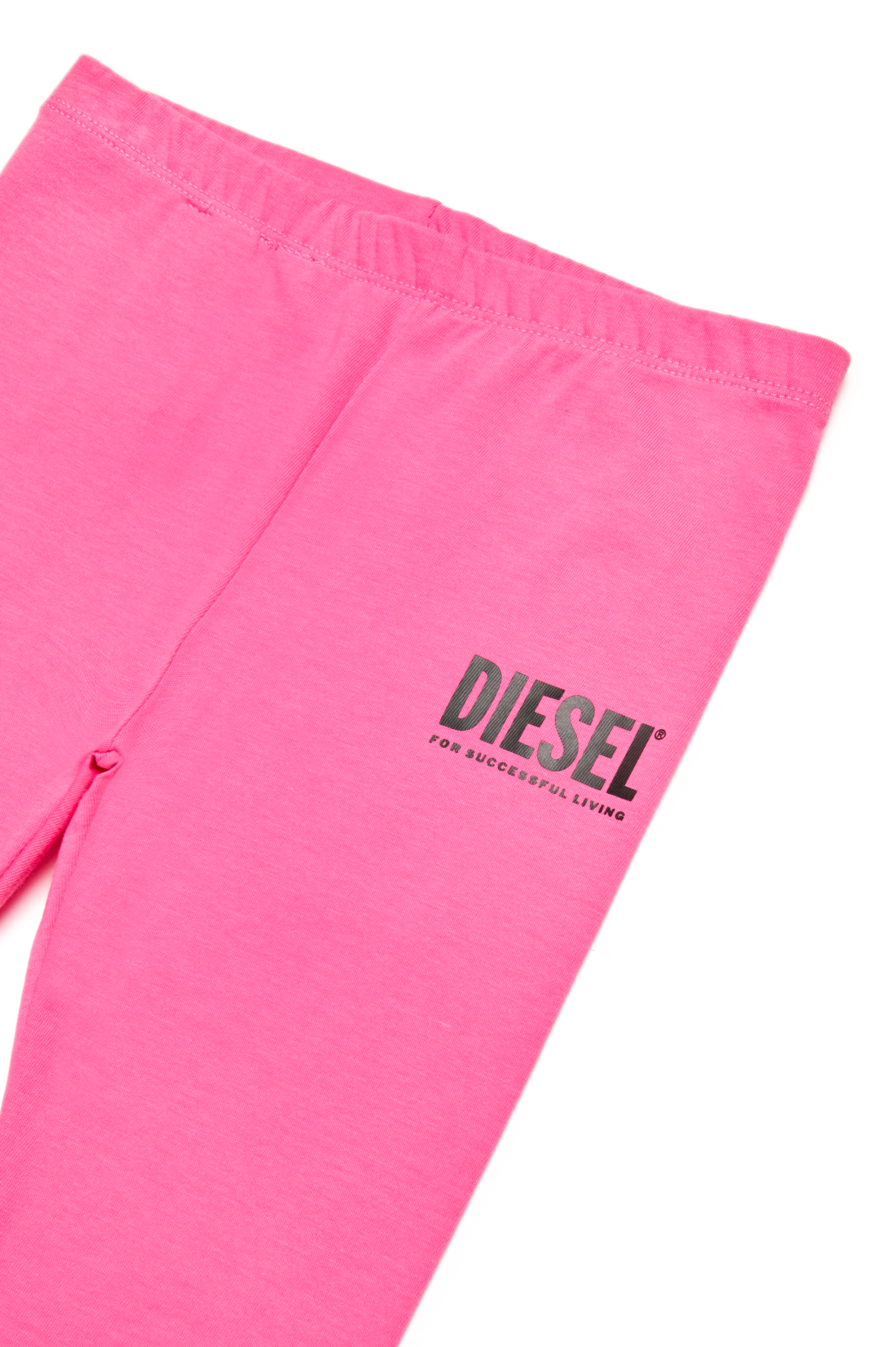 Diesel - PANB, Mujer Pantalones de algodón con estampado de logotipo in Rosa - Image 3