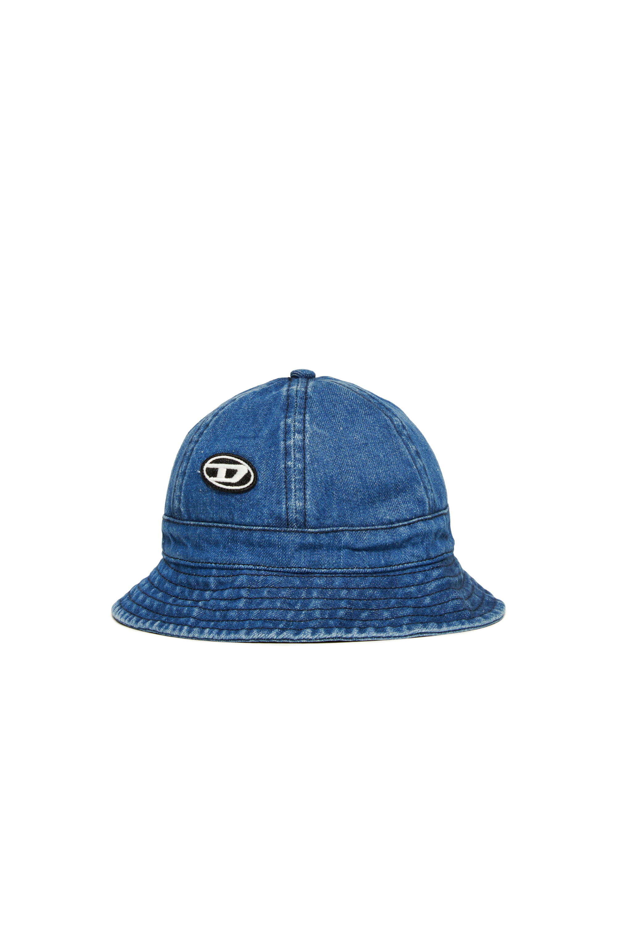 Diesel - FDENB, Sombrero de pescador de denim con parche Oval D Unisex in Azul marino - 1