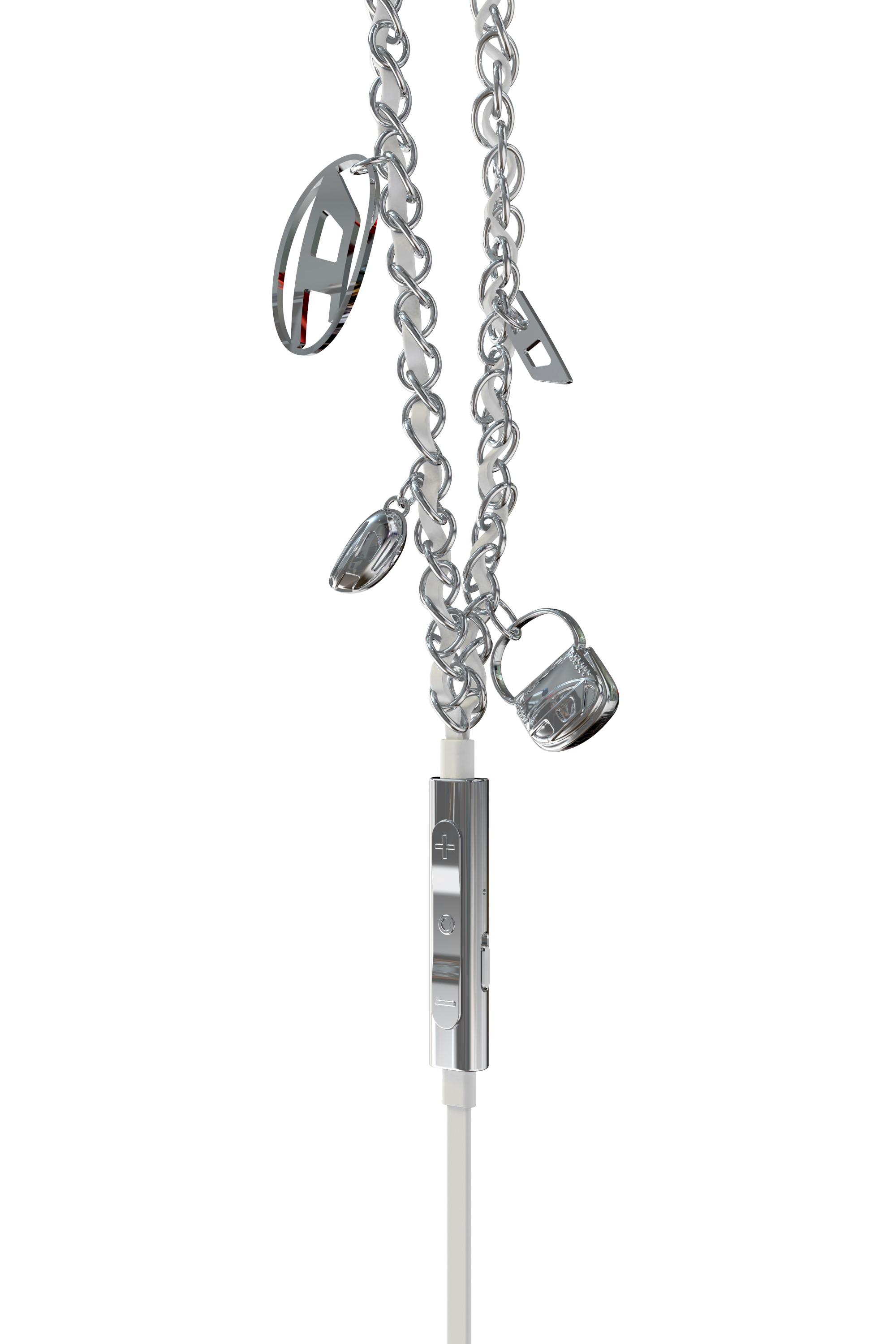 Diesel - 60458  WIRED EARBUDS WIRED EARBUDS, Auriculares con cable y plateados Unisex in Plateado - 4