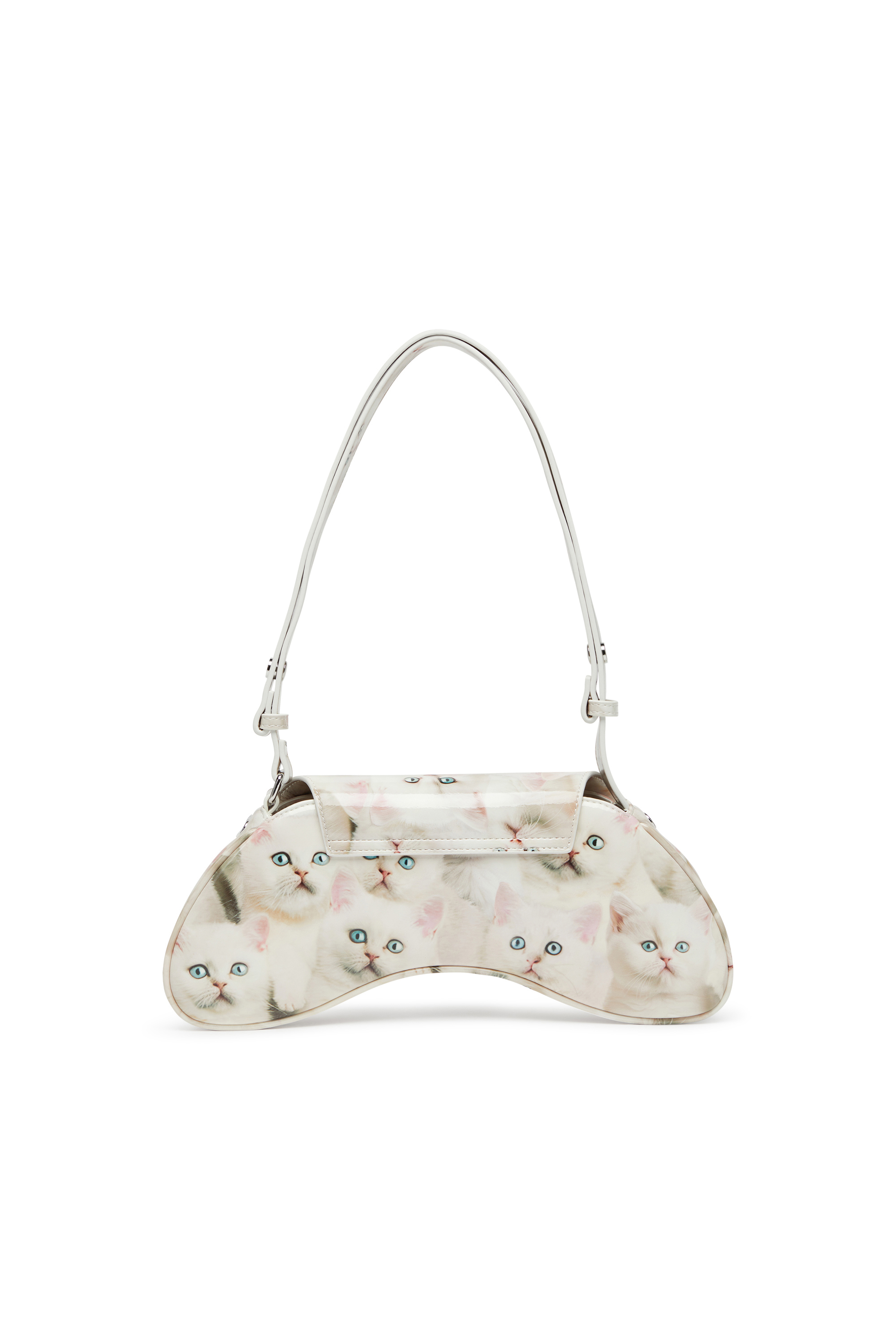 Diesel - PLAY CROSSBODY, Play-Talego con estampado de logotipo desteñido Mujer in Blanco - 2