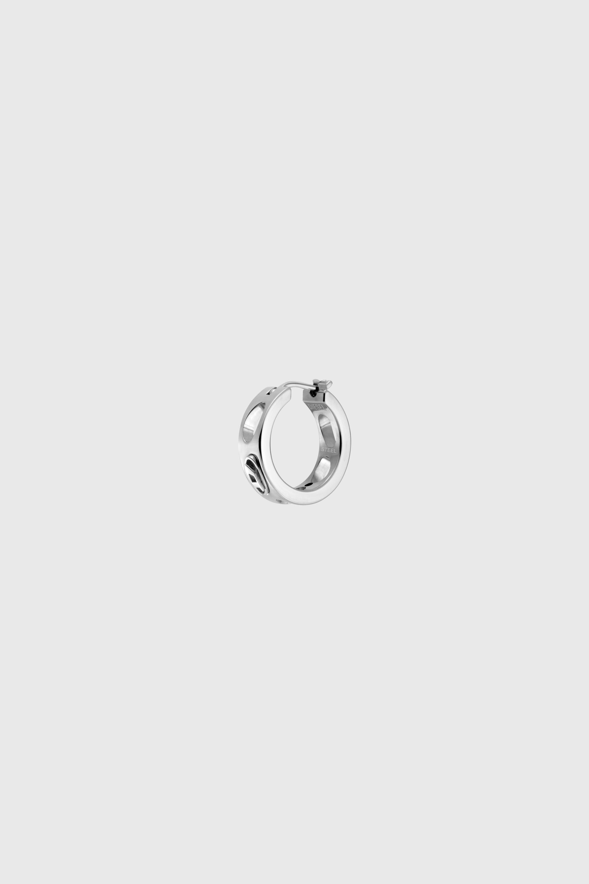 Diesel - DX166440 JEWELLERY, Unisex's Stainless Steel Hoop Earring in Silver - 1