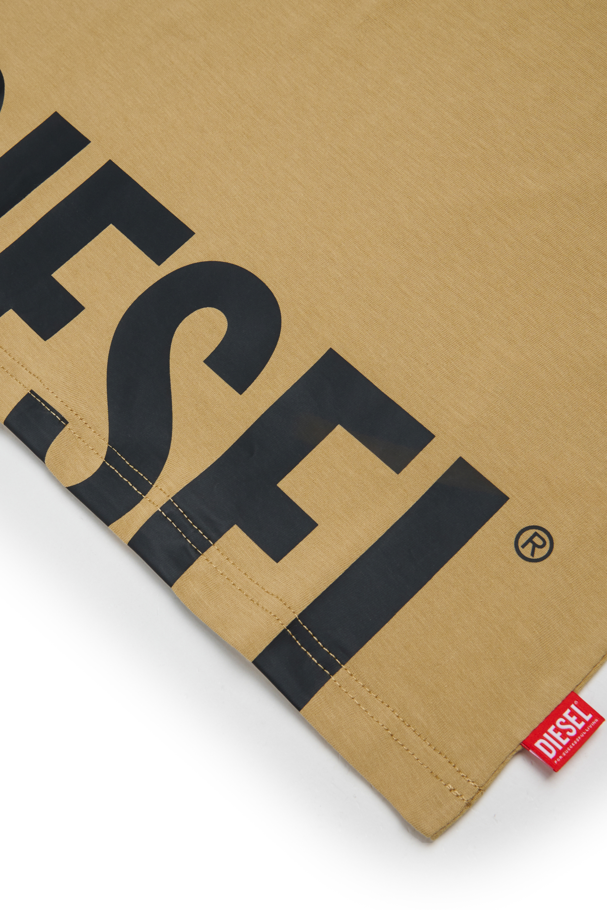 Diesel - TPRES, Camiseta con logo recortado Hombre in Marr&oacute;n - 4