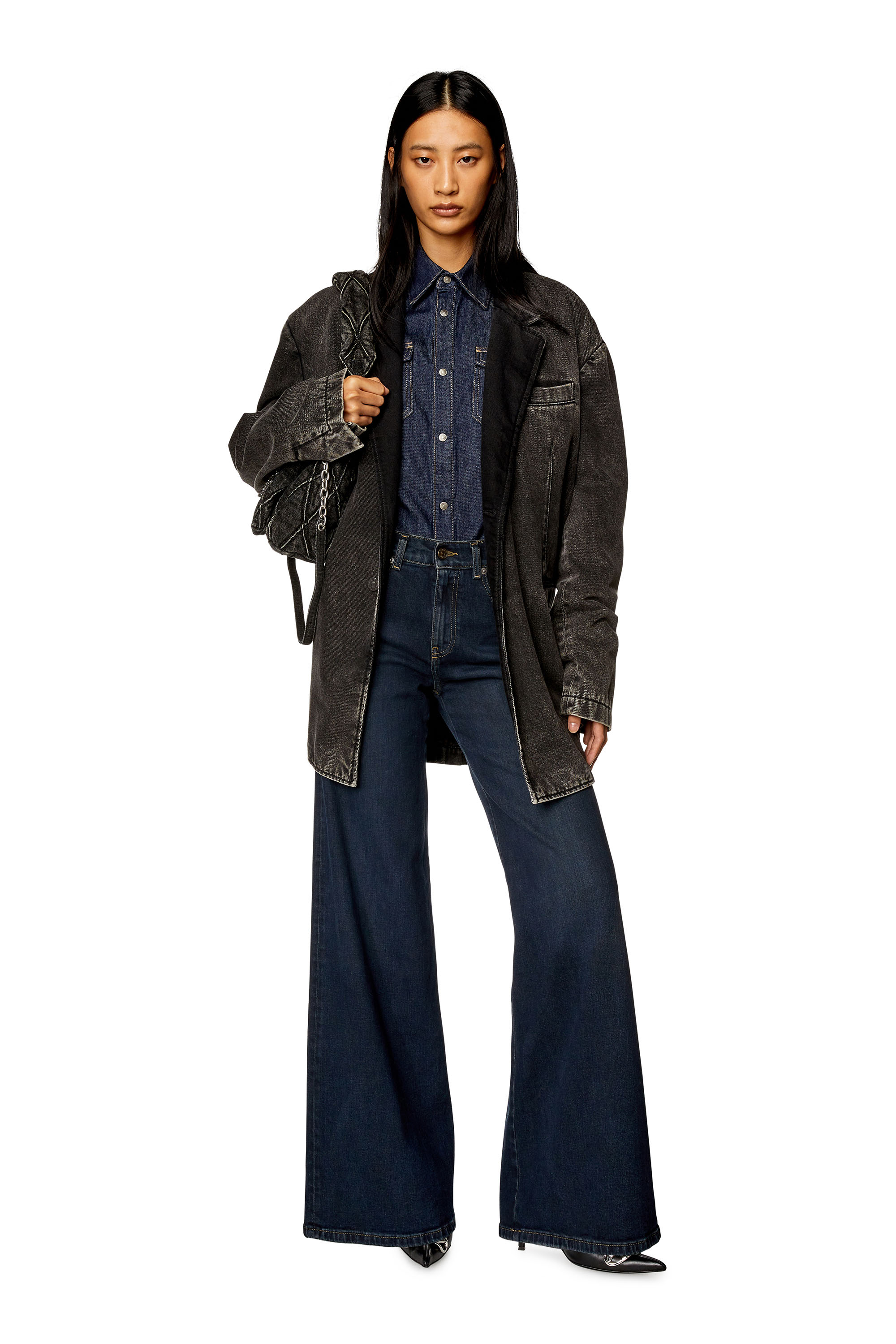 Diesel - Bootcut and Flare Jeans 1978 D-Akemi 09H48, Azul Oscuro - Image 1