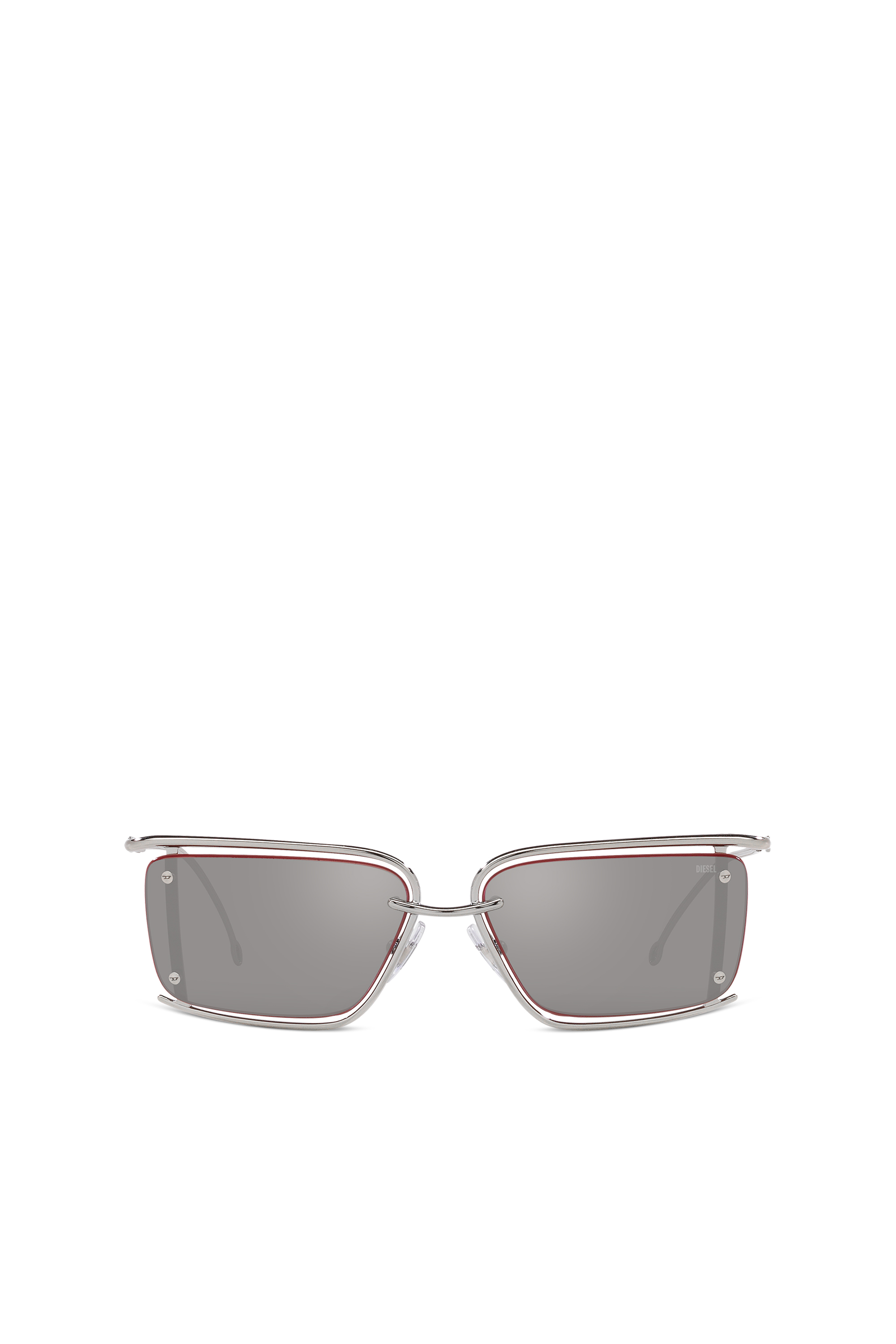 Diesel - 0DL1002, Gafas rectangulares Unisex in Plateado - 1