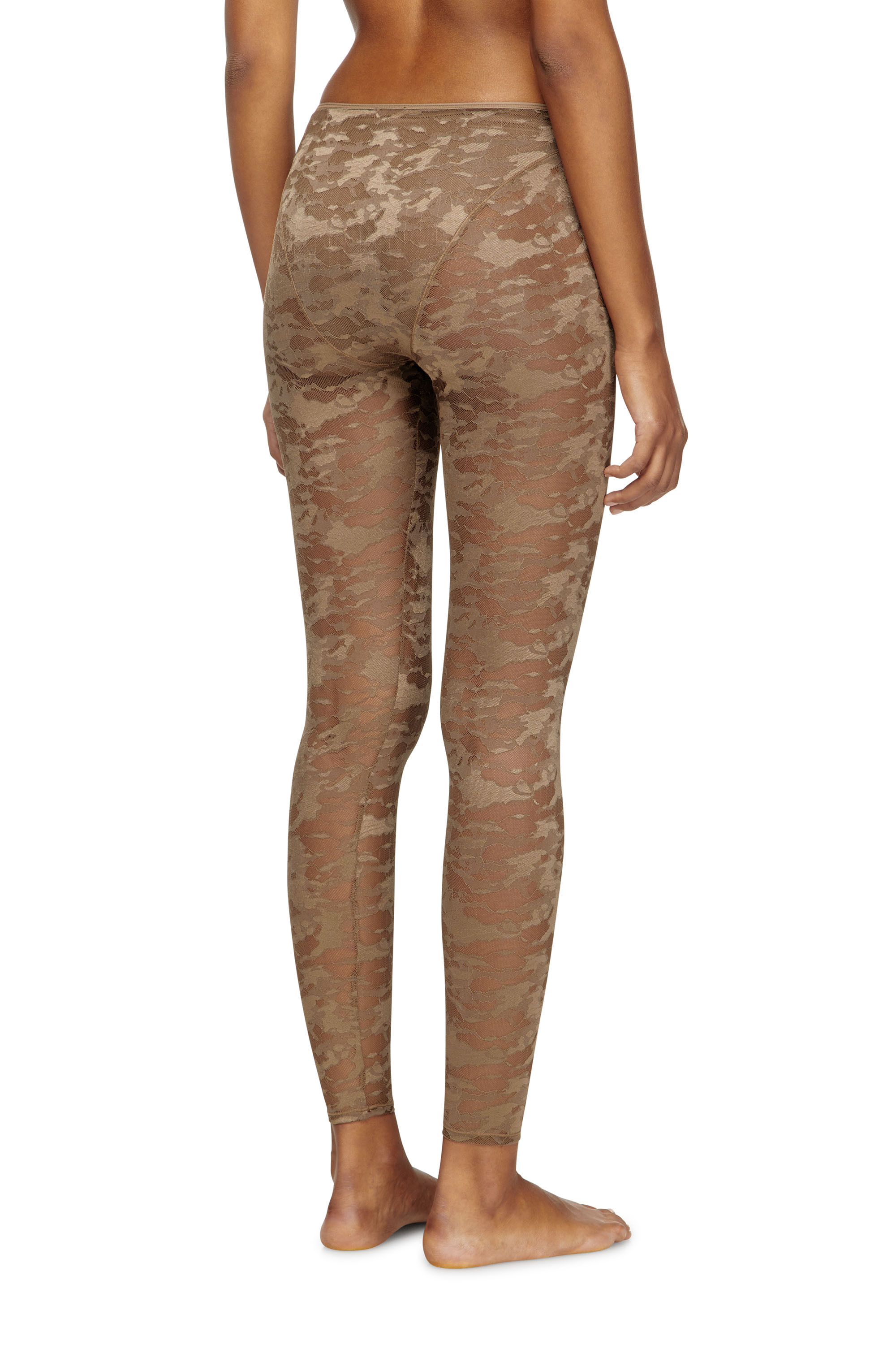 Diesel - CLAIRE-UTLT, Leggings de encaje de camuflaje Mujer in Marrón - 3
