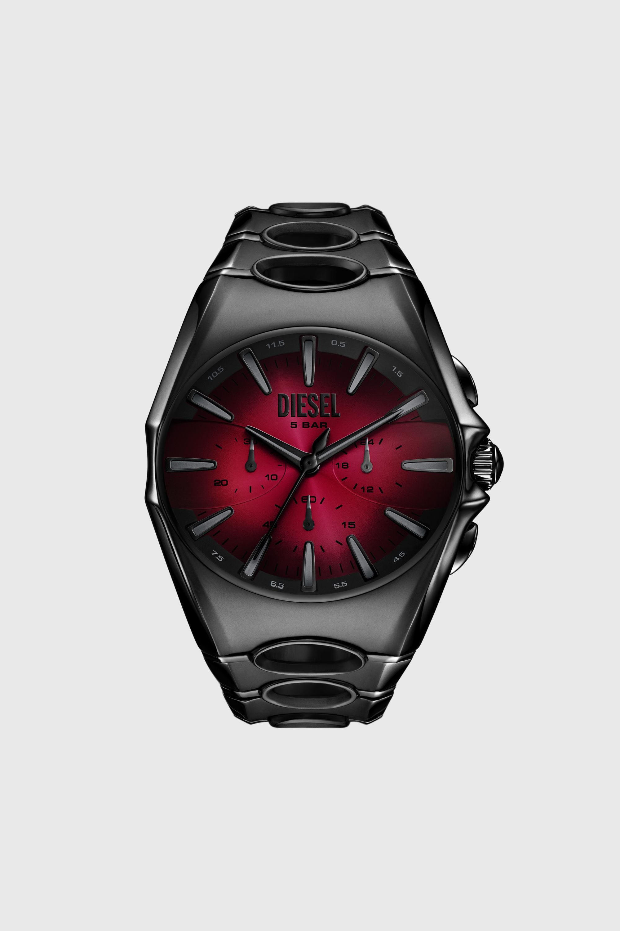 Diesel - DZ4696 WATCH, Reloj D-Curve de acero Inoxidable negro Hombre in Negro - 1