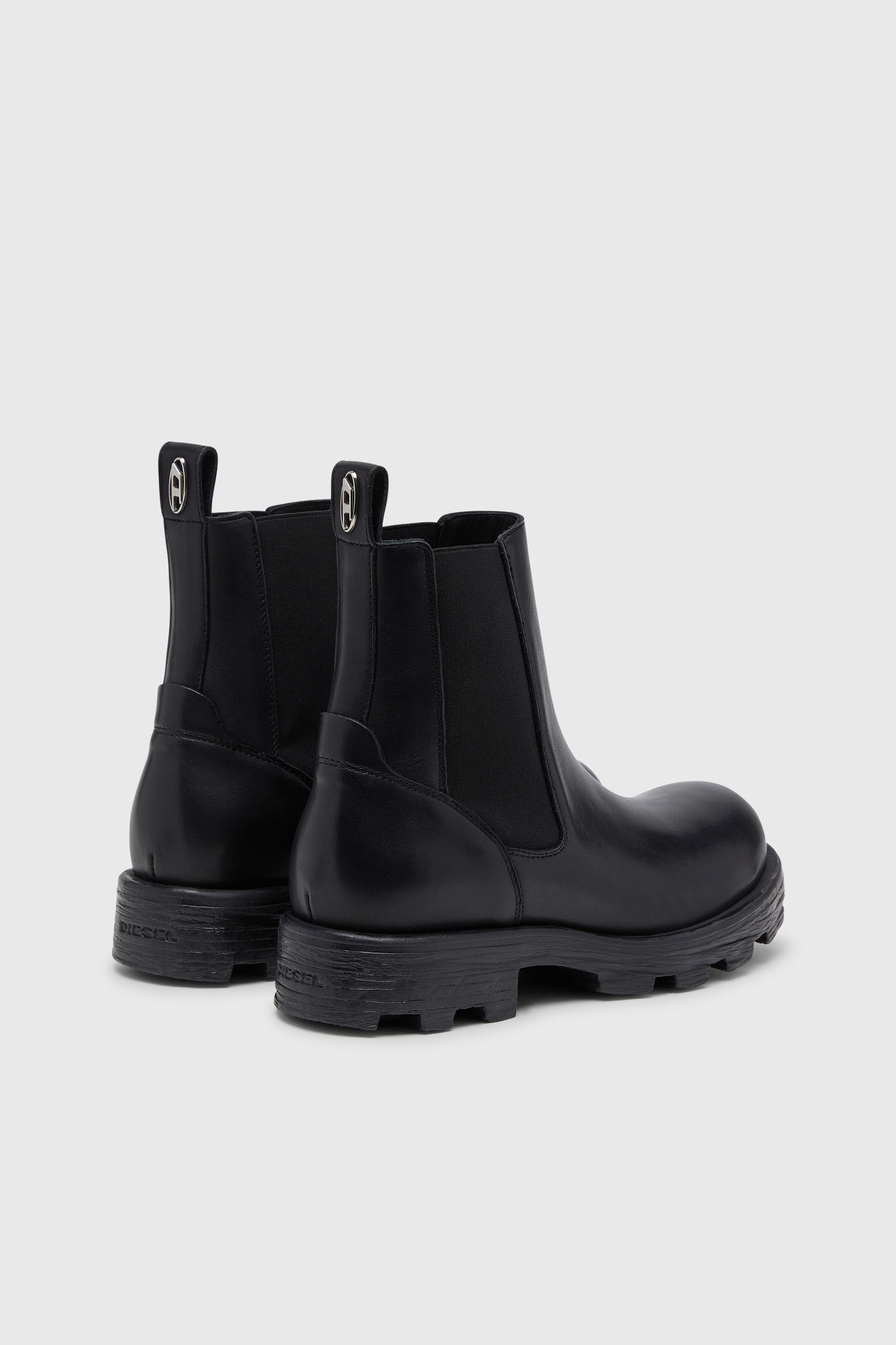 Diesel - D-HAMMER CH, D-Hammer-Botines Chelsea en cuero Hombre in Negro - 3