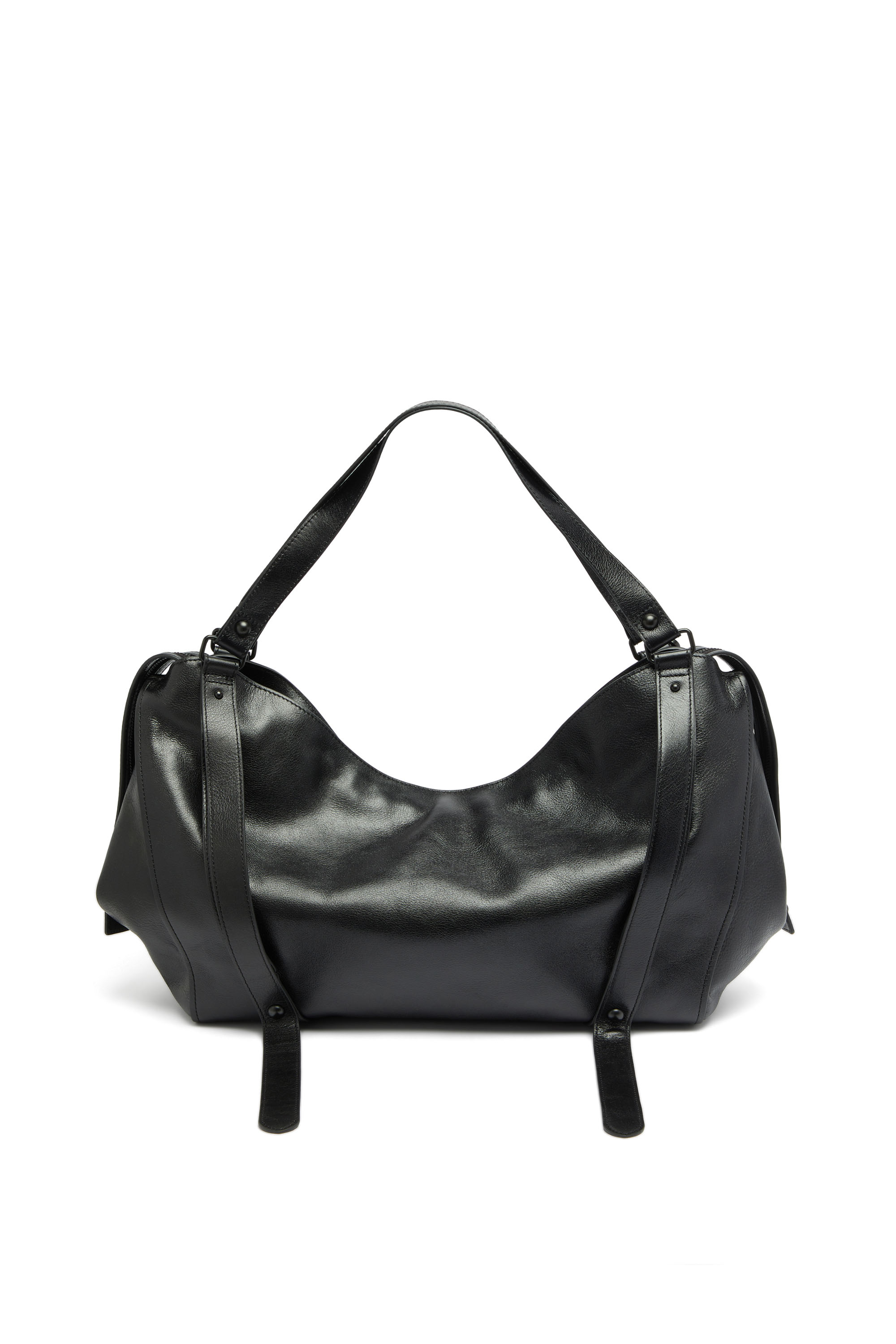Diesel - D-ONE TOPHANDLE L, D-One-Bolso large con asa superior de piel Unisex in Negro - 2