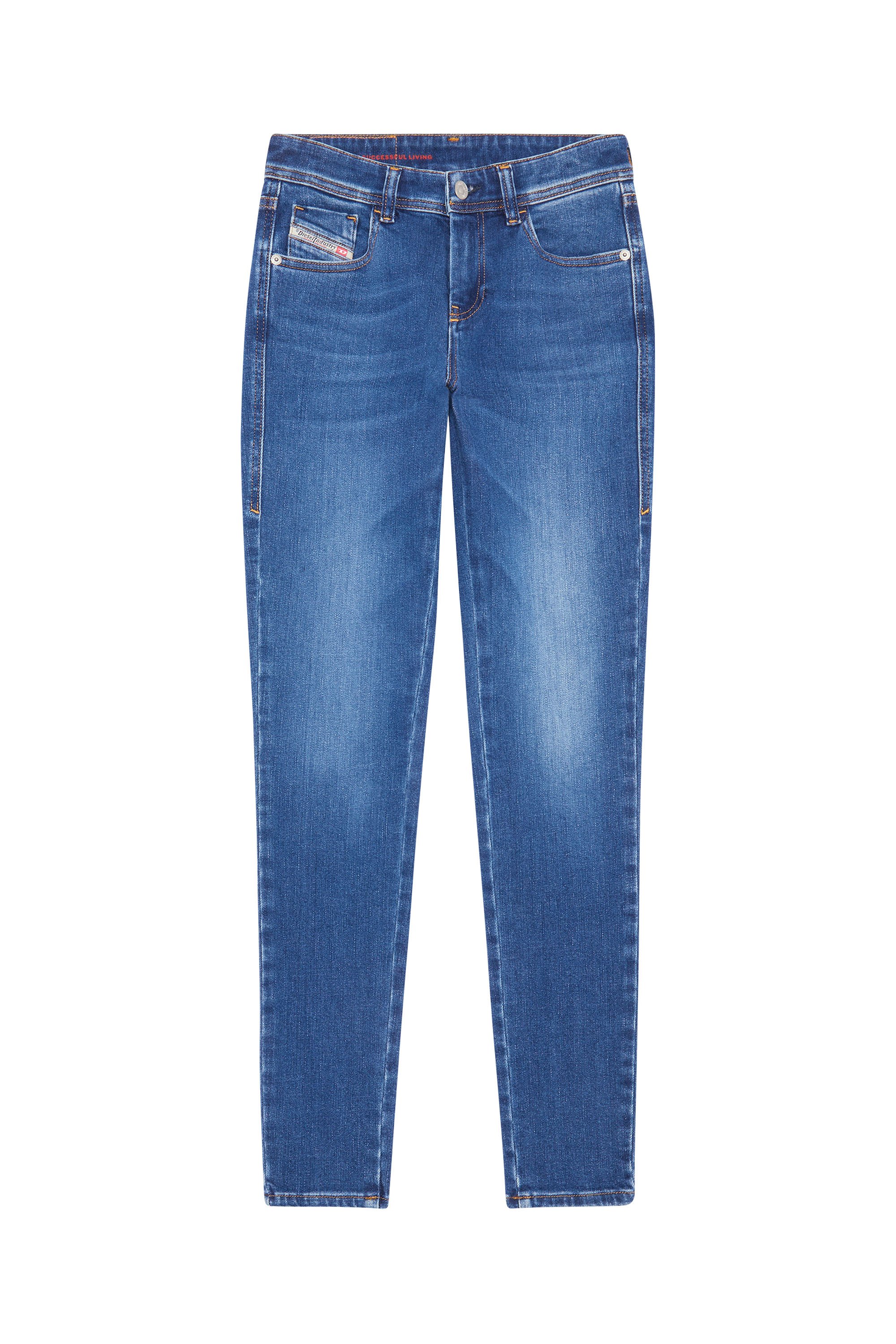2017 SLANDY 09C21 Super skinny Jeans, Azul medio - Vaqueros