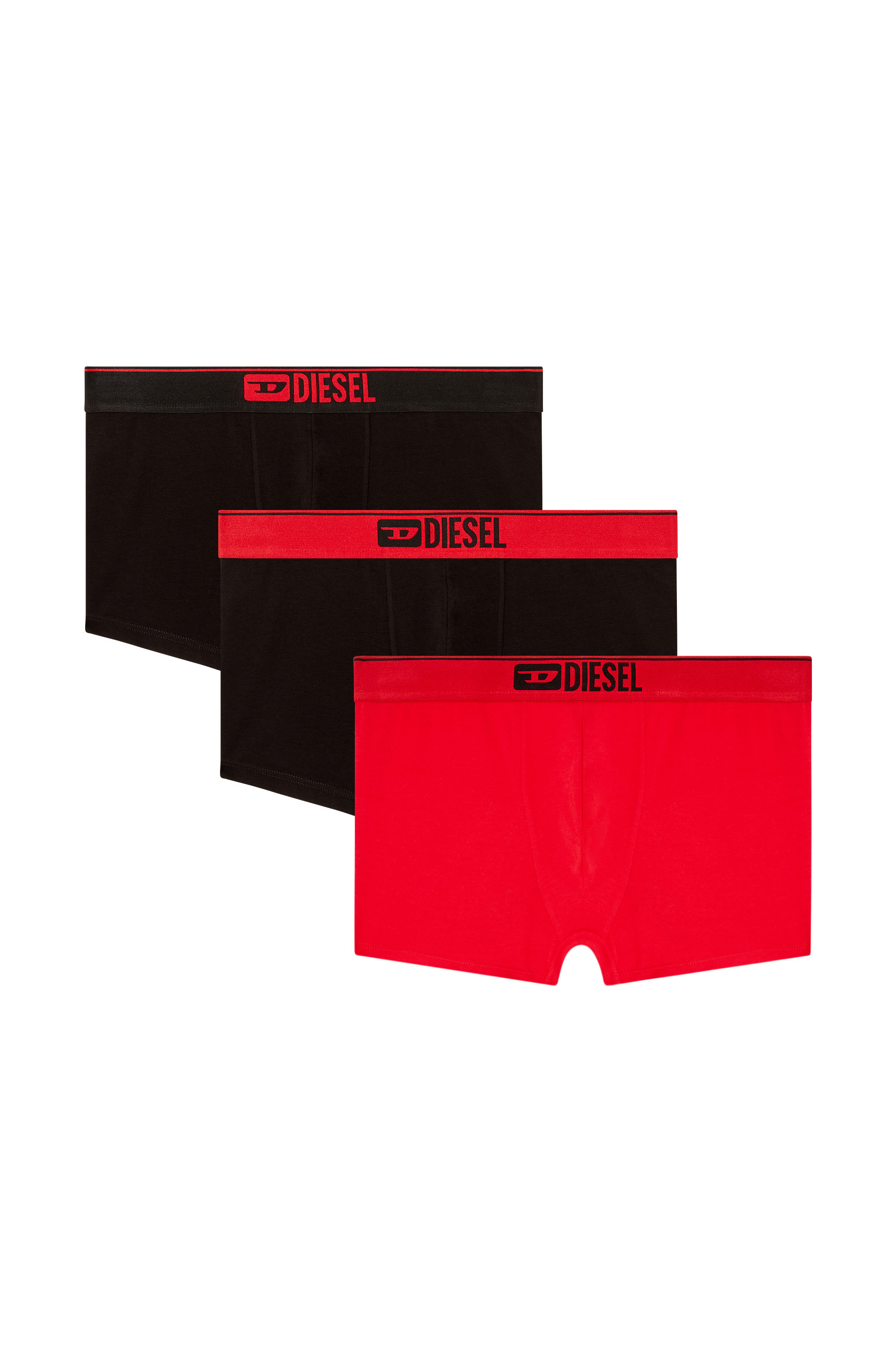Diesel - UMBX-DAMIENTHREEPACK, Paquete de tres bóxers ajustados lisos Hombre in Multicolor - 1