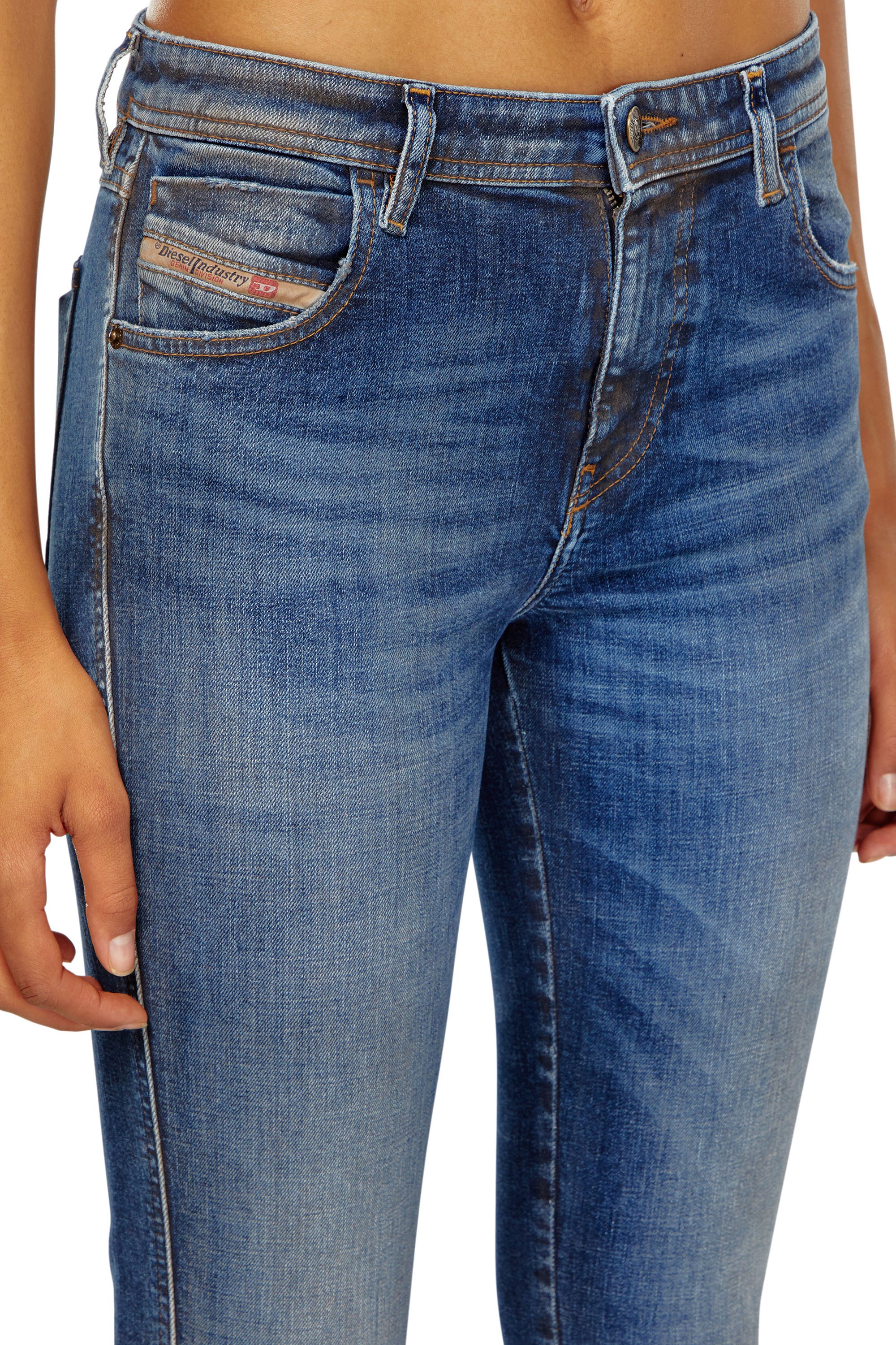 Diesel - Skinny Jeans 2015 Babhila 09J32, Mujer Skinny Jeans - 2015 Babhila in Azul marino - Image 4