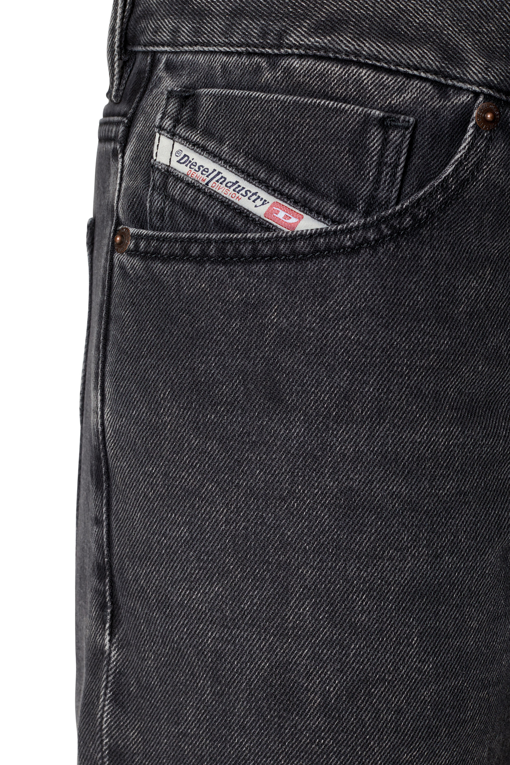 Diesel - 1995 D-SARK 09B87 Straight Jeans, Negro/Gris oscuro - Image 3