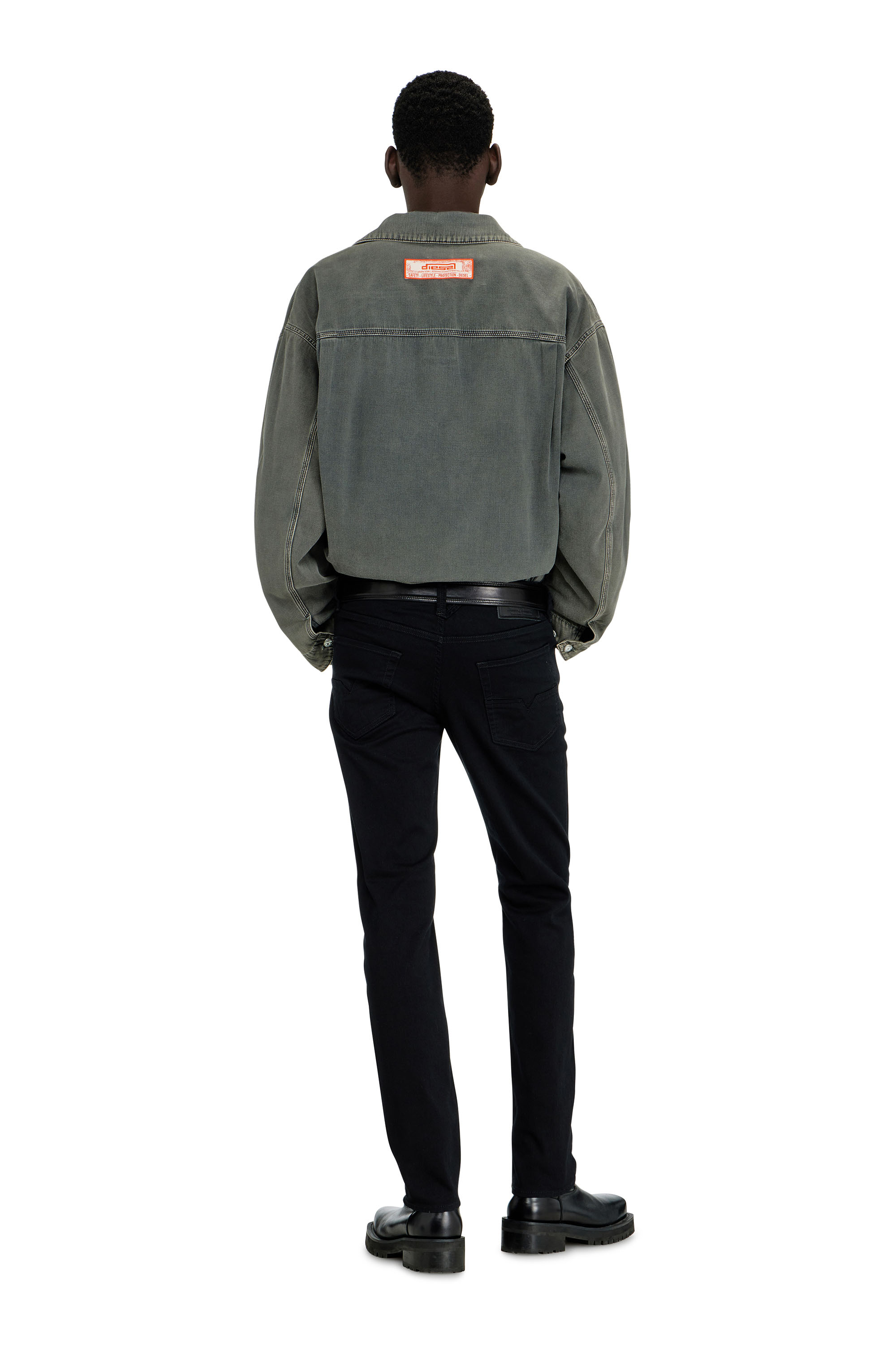 Diesel - Regular Jeans 1986 Larkee-Beex 0688H Hombre, Negro/Gris oscuro - 4