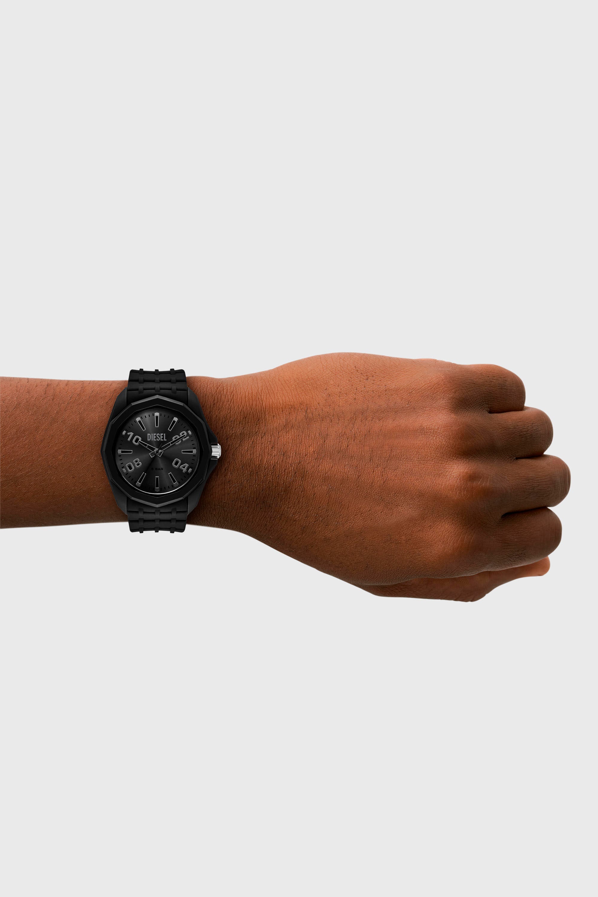Diesel - DZ2243 WATCH, Man's Stinger black silicone watch in Black - 4