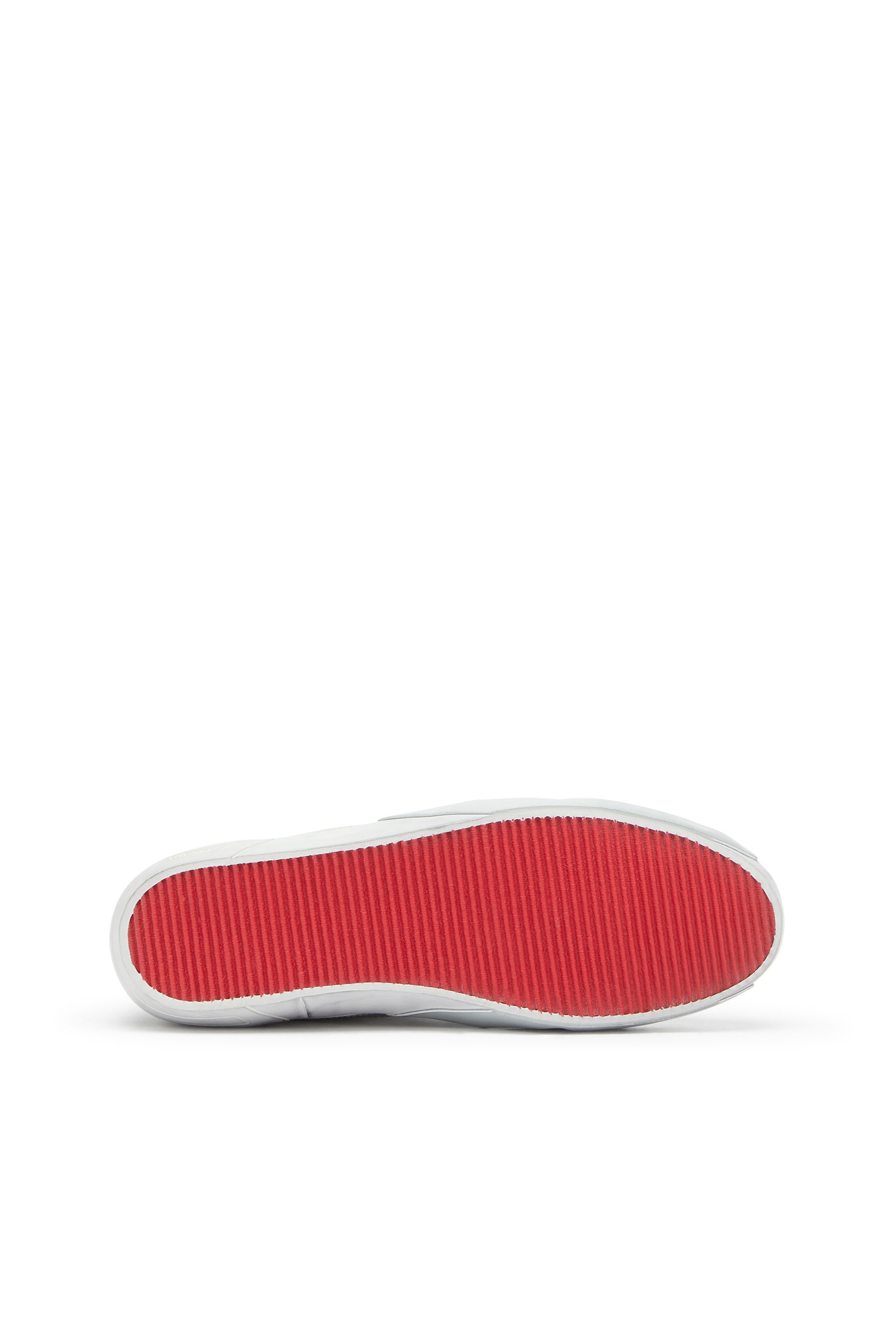 Diesel - S-SLANTE-D LOW, S-Slante-D - Zapatillas desgastadas de piel y ante Hombre in Blanco - 4