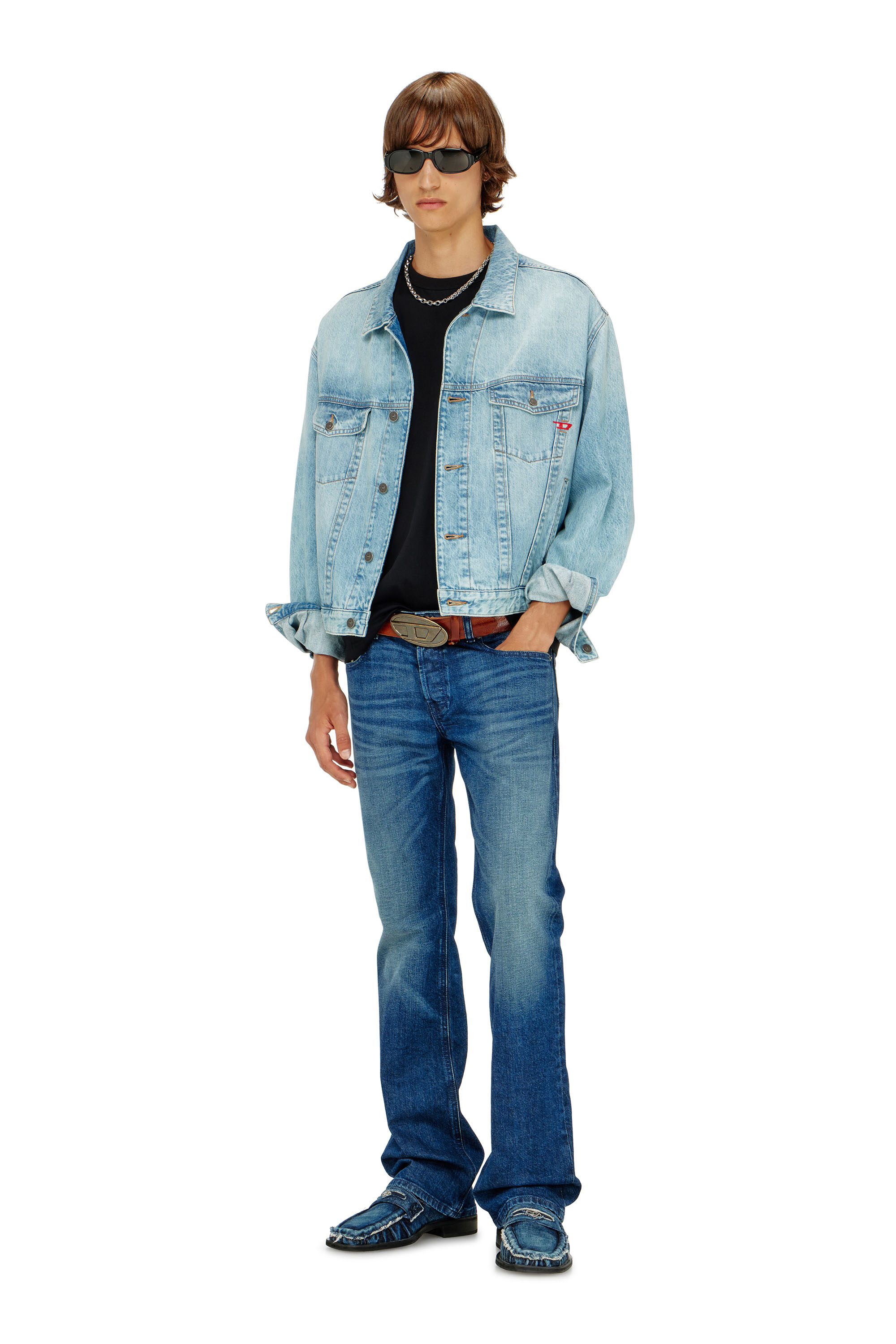 Diesel - Bootcut Jeans 2007 Zatiny 09L51 Hombre, Azul Oscuro - 1