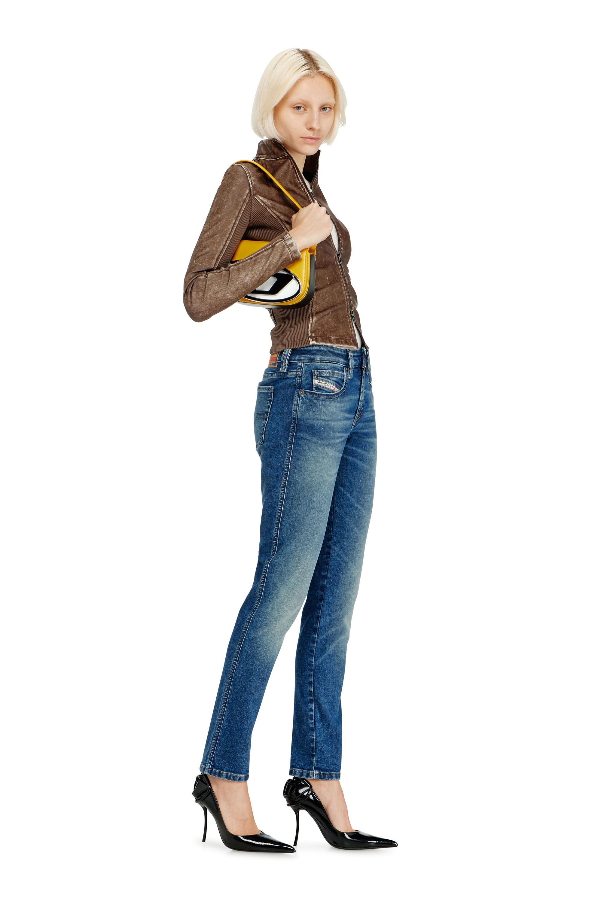 Diesel - Slim Jeans 1992 D-Jiann 0DBEE Mujer, Azul medio - 1