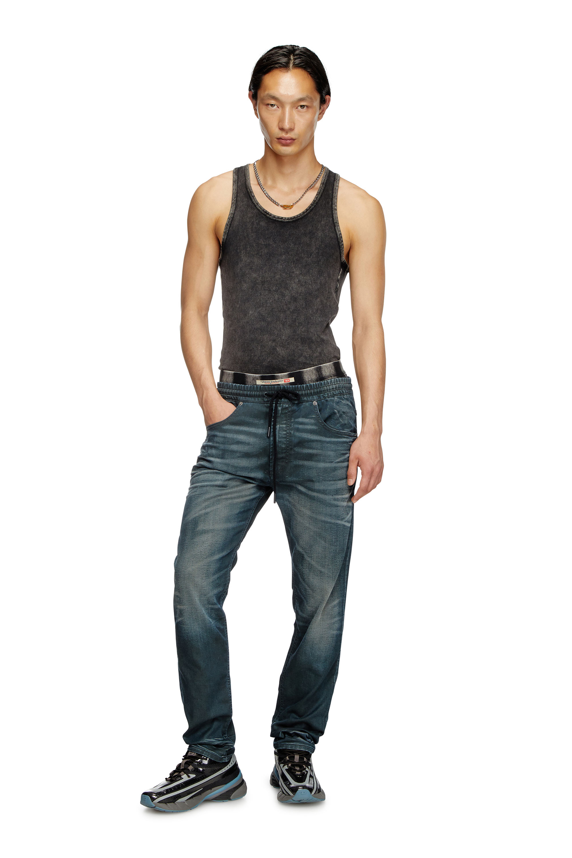 Diesel - Regular 2030 D-Krooley Joggjeans® 068QK Hombre, Azul Oscuro - 4