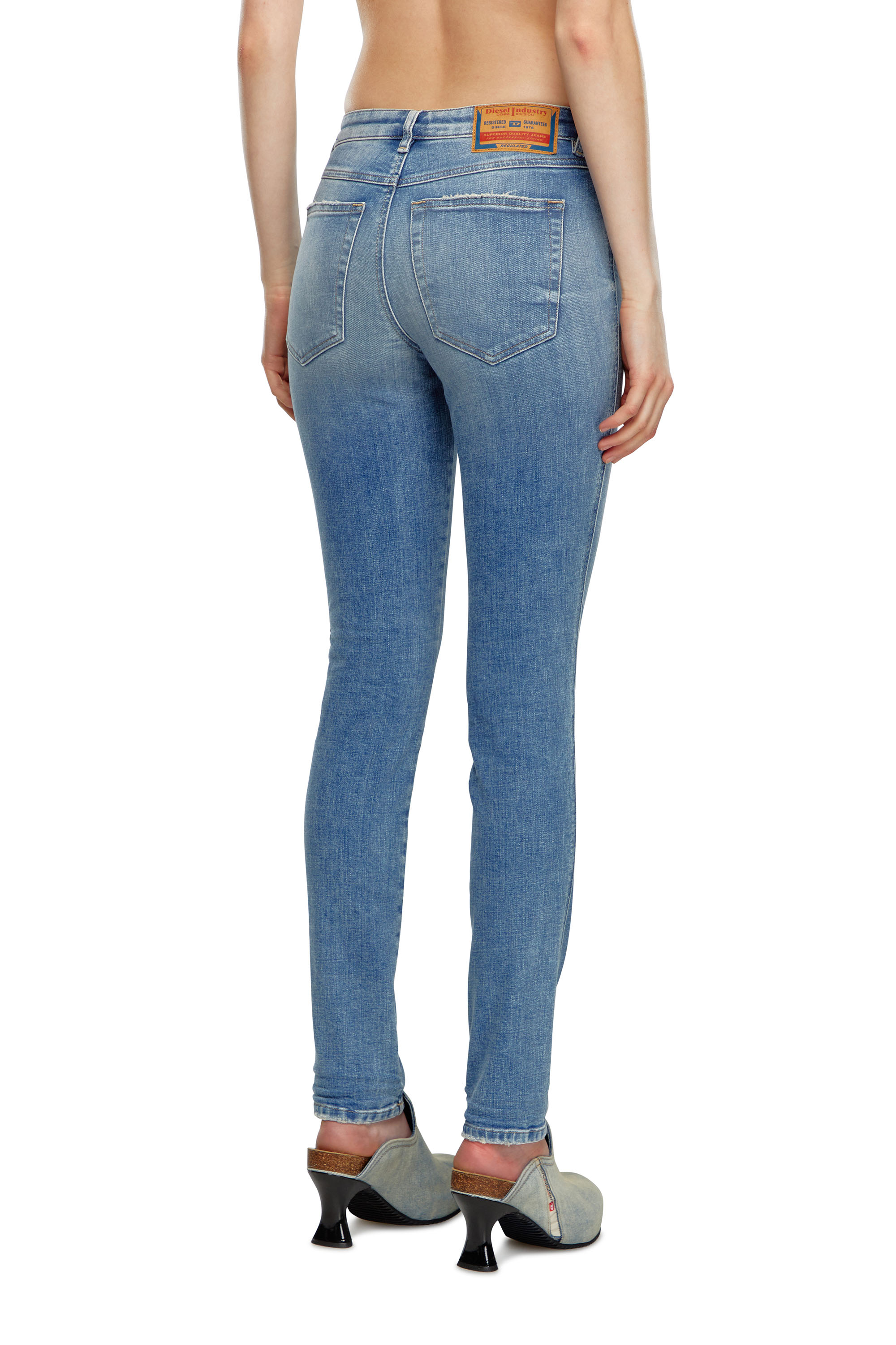 Diesel - Skinny Jeans 2015 Babhila 09J21, Azul Claro - Image 3