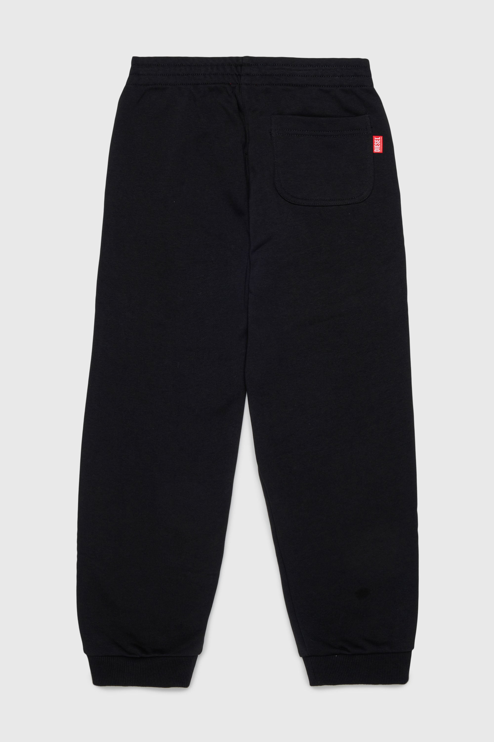 Diesel - PRES, Man's Sweatpants with cut-off logo print in Black - 2