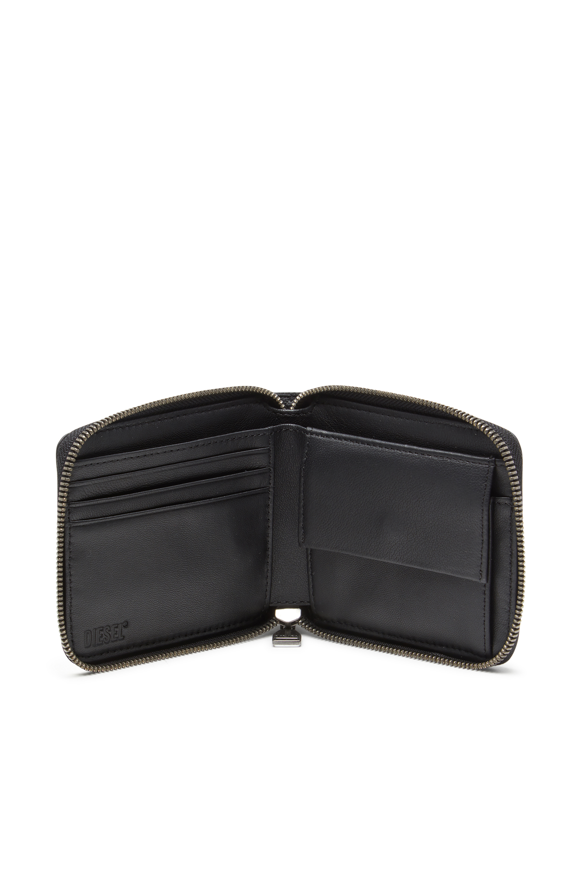 Diesel - DSL 3D- BI FOLD COIN ZIP XS, Monedero con cremallera Hombre in Negro - 3