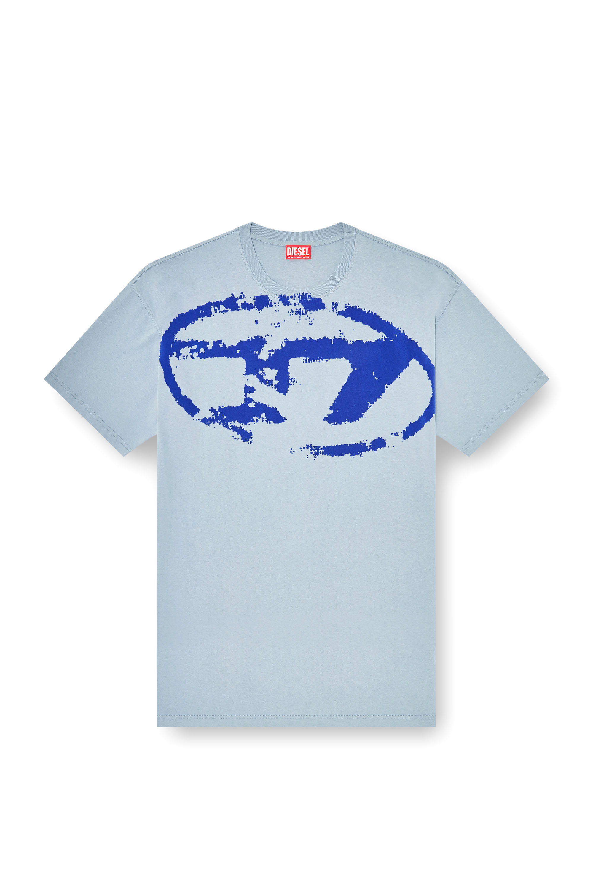 Diesel - T-BOXT-N14, Camiseta con logotipo desgastado en relieve Hombre in Azul marino - 3